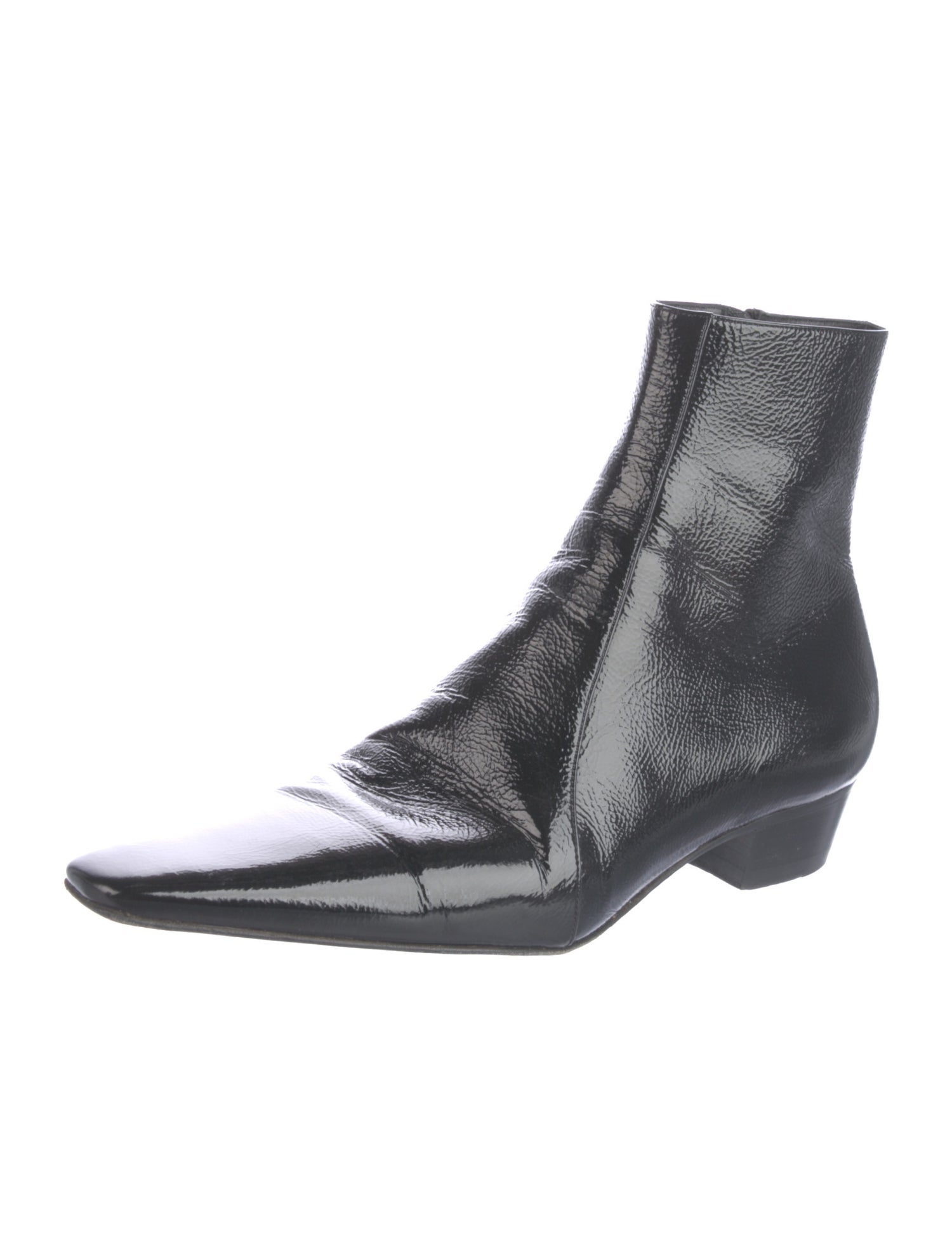 Saint Laurent Patent Leather Boots