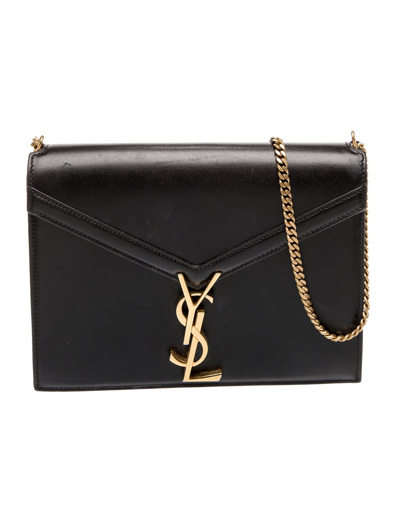 Saint Laurent Leather Cassandre Medium