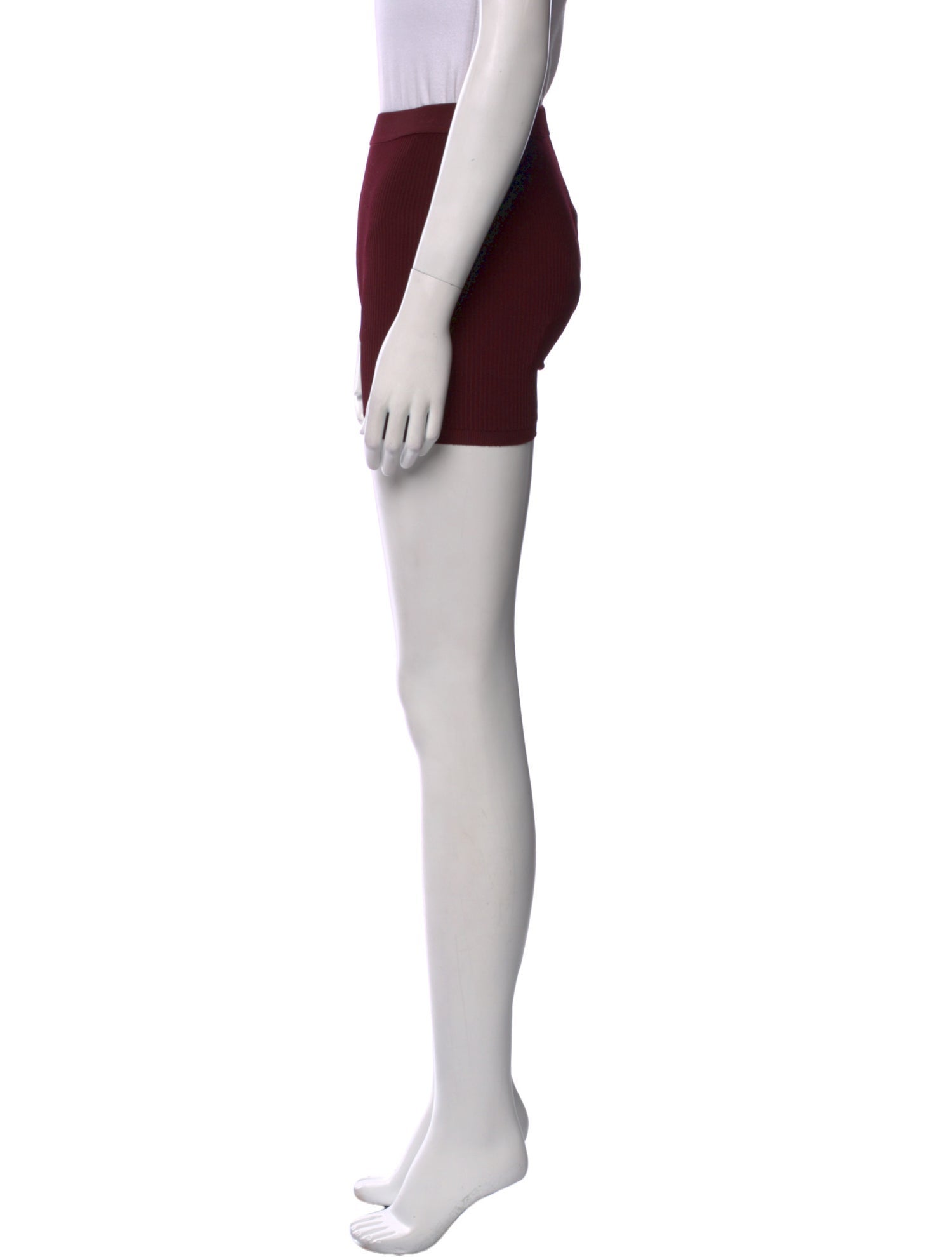 Saint Laurent Faux Leather Mini Shorts