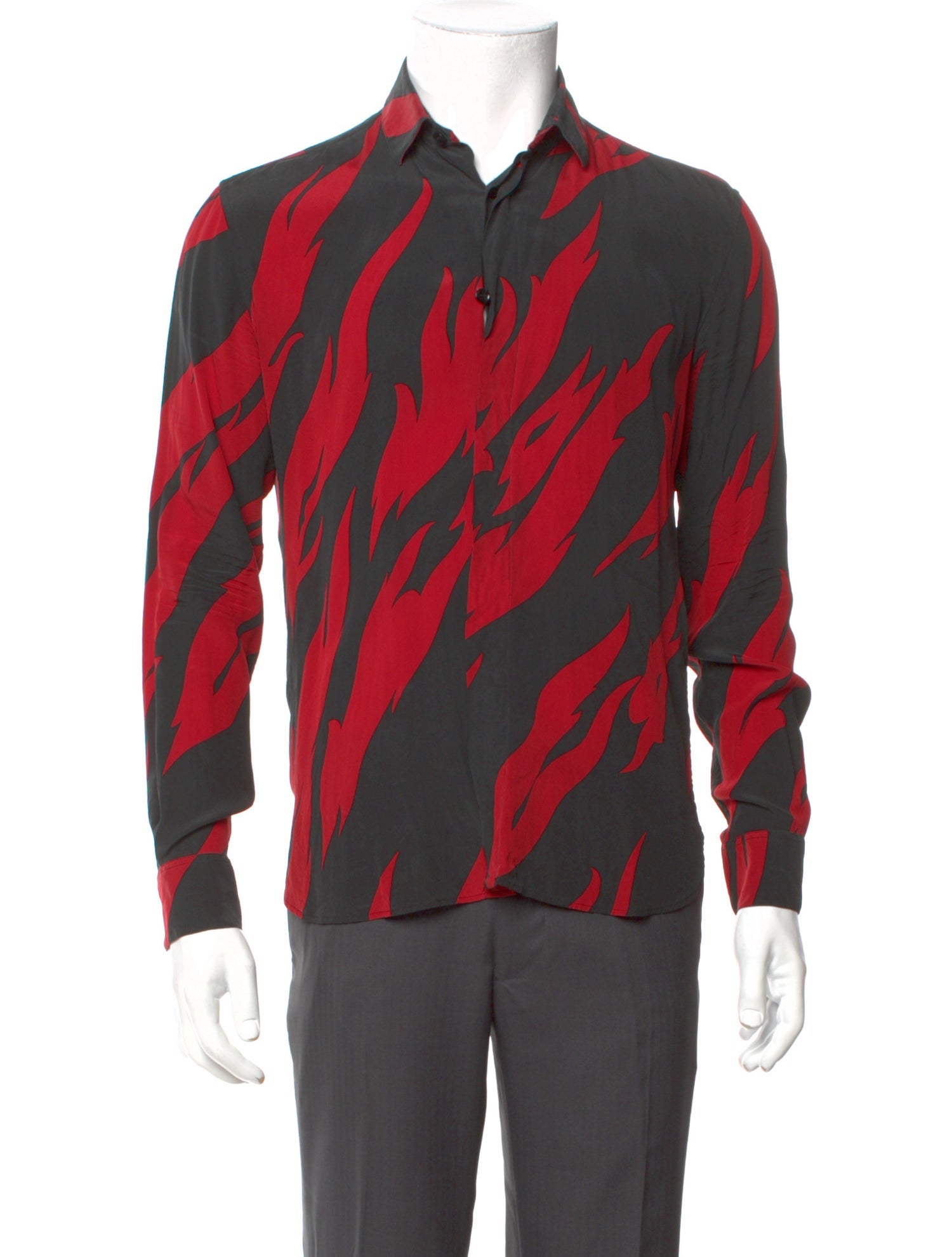 Saint Laurent Silk Striped Shirt