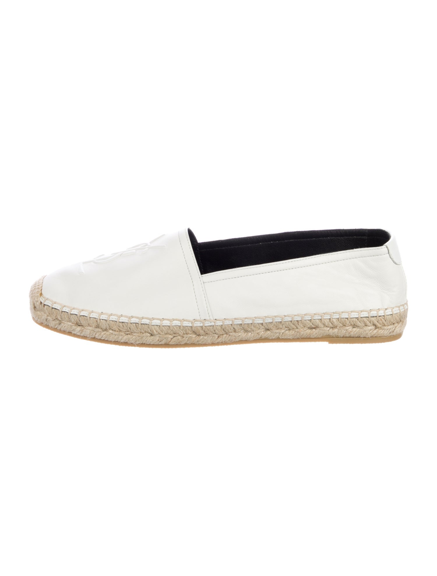 Saint Laurent Leather Colorblock Pattern Espadrilles