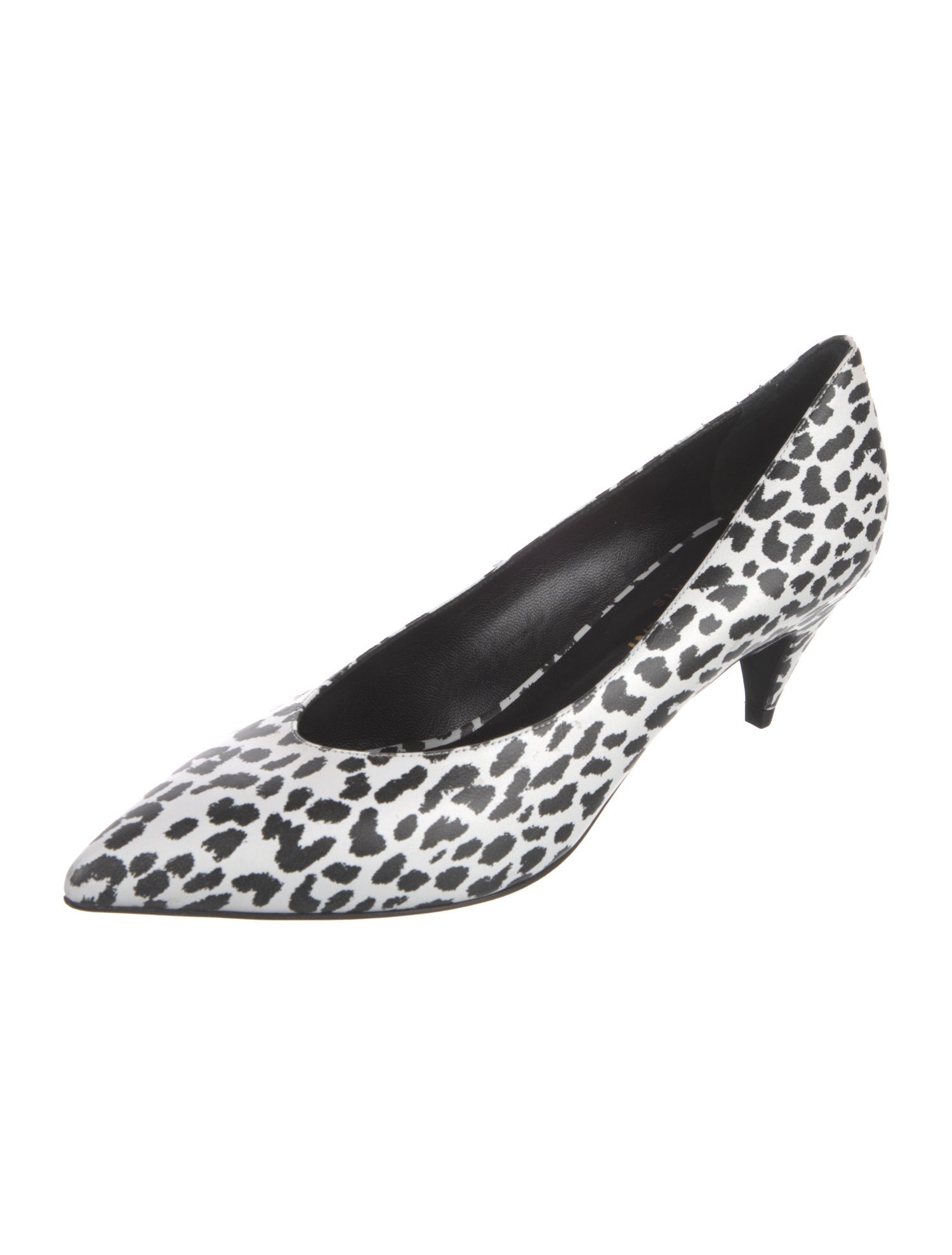 Saint Laurent Leather Printed Pumps