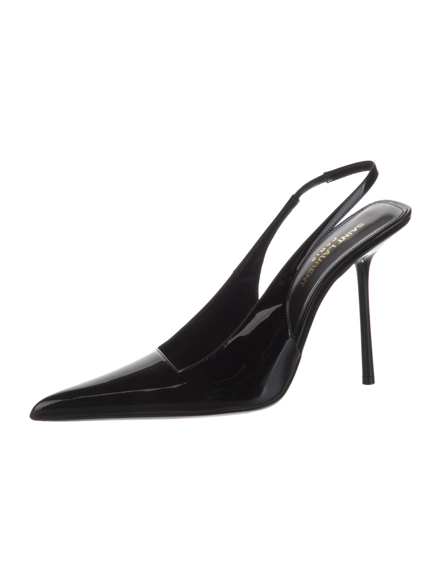 Saint Laurent Patent Leather Slingback Pumps