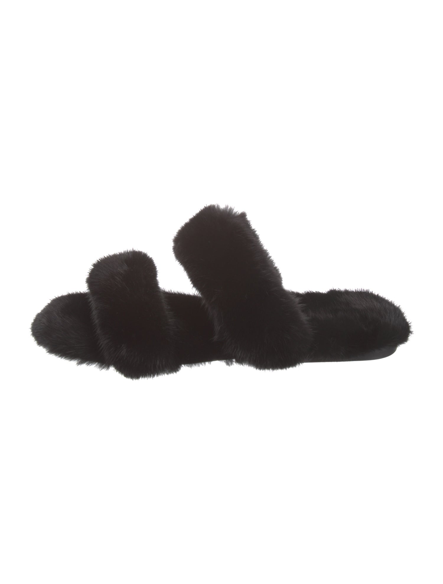 Saint Laurent Mink Slides