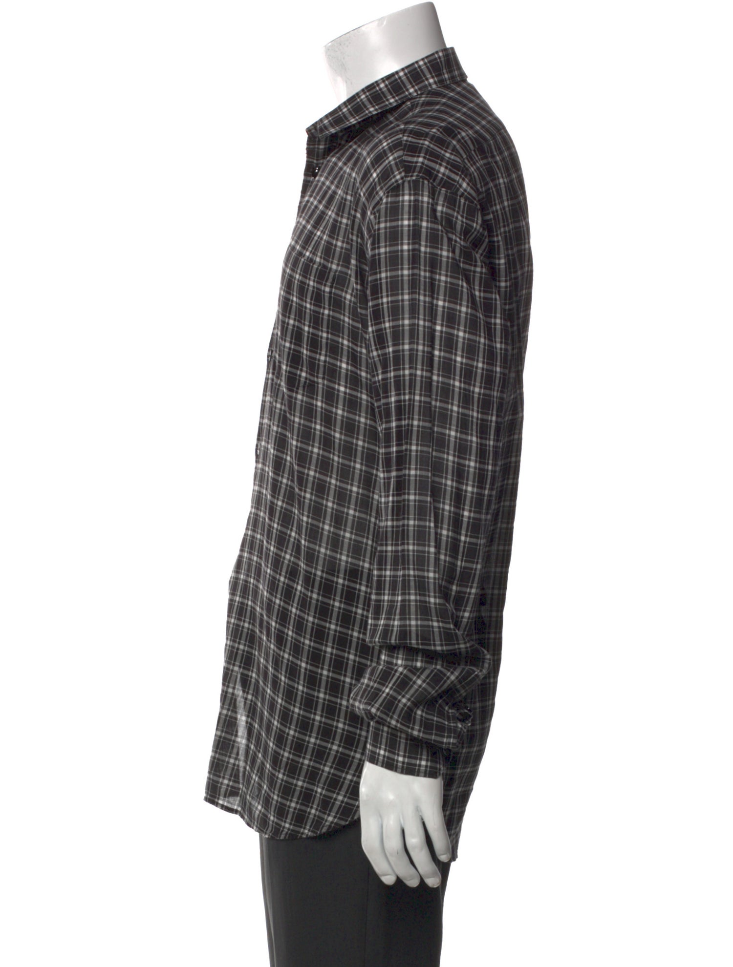 Saint Laurent 2017 Plaid Print Shirt