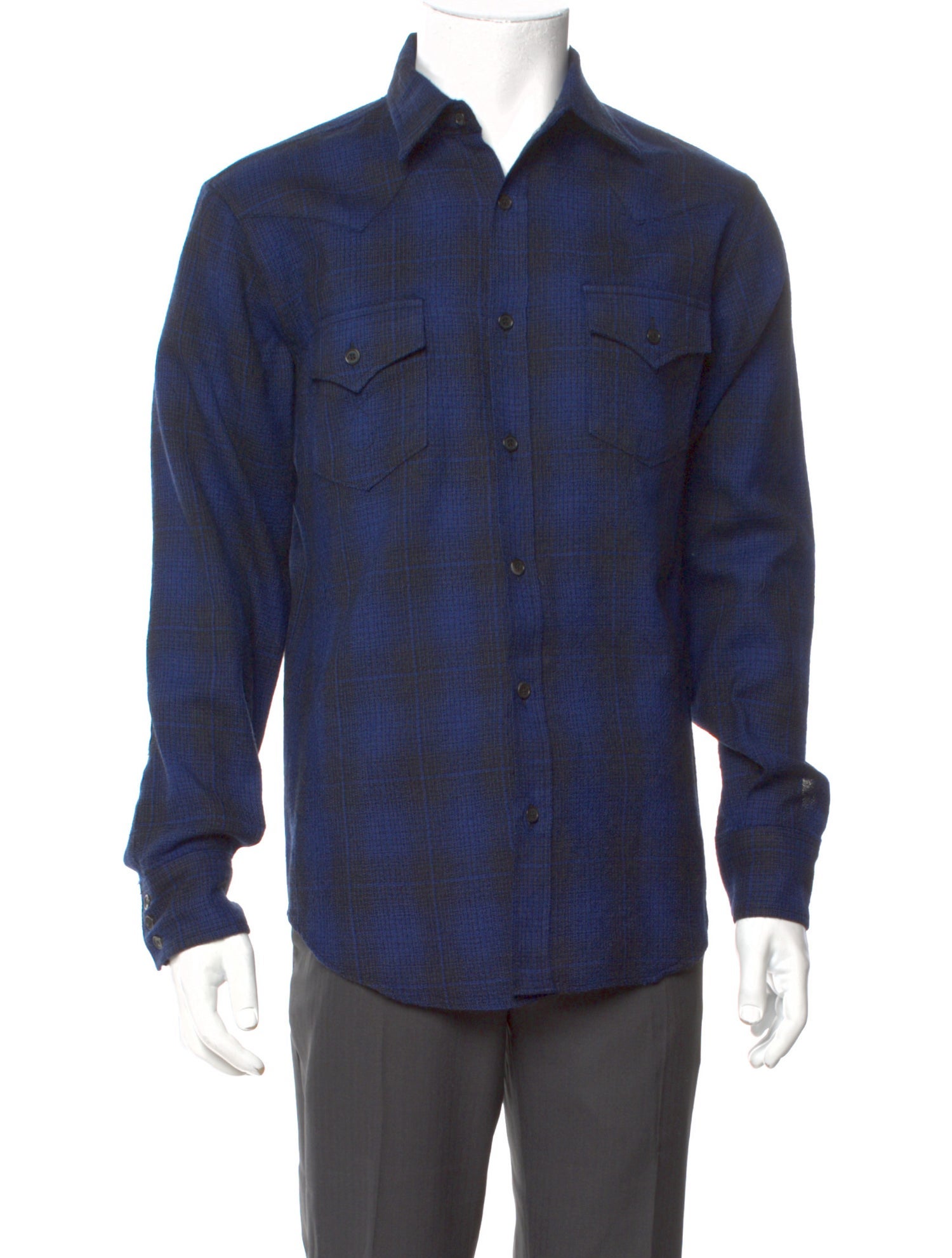 Saint Laurent 2016 Wool Western Shirt