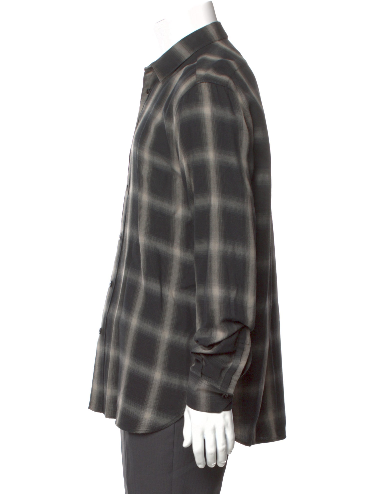 Saint Laurent 2016 Plaid Print Shirt