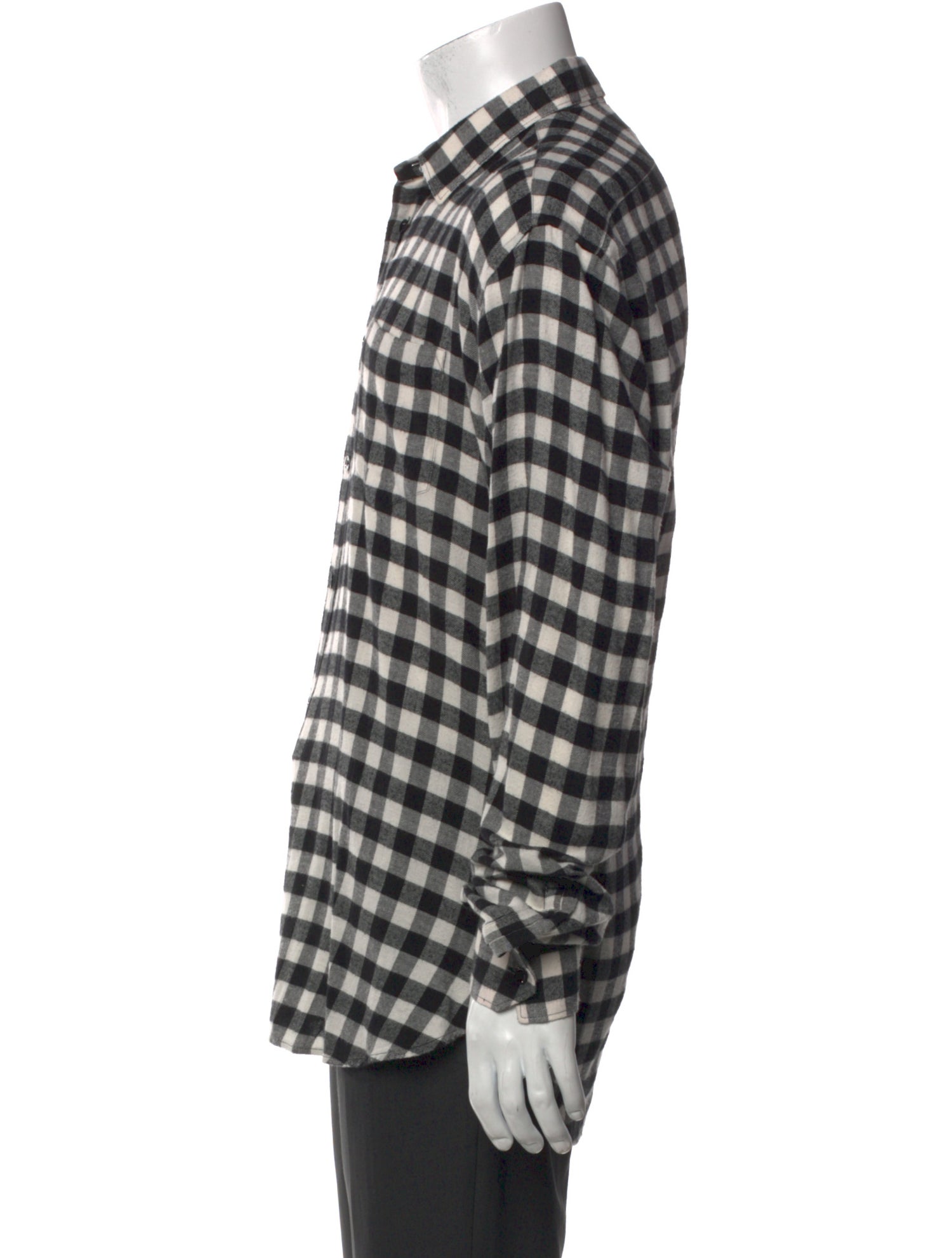 Saint Laurent 2017 Plaid Print Shirt