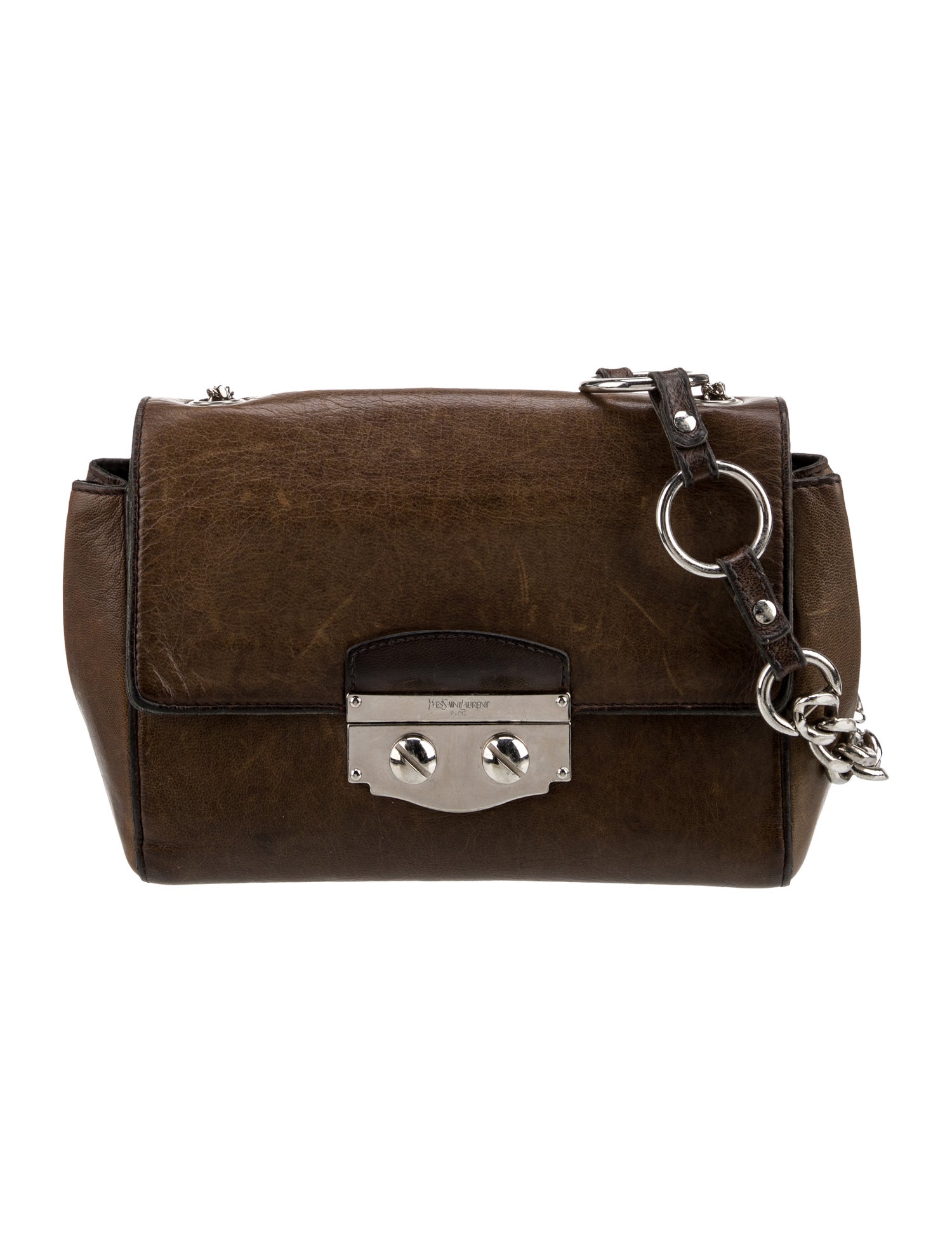 Yves Saint Laurent Rive Gauche Leather Shoulder Bag