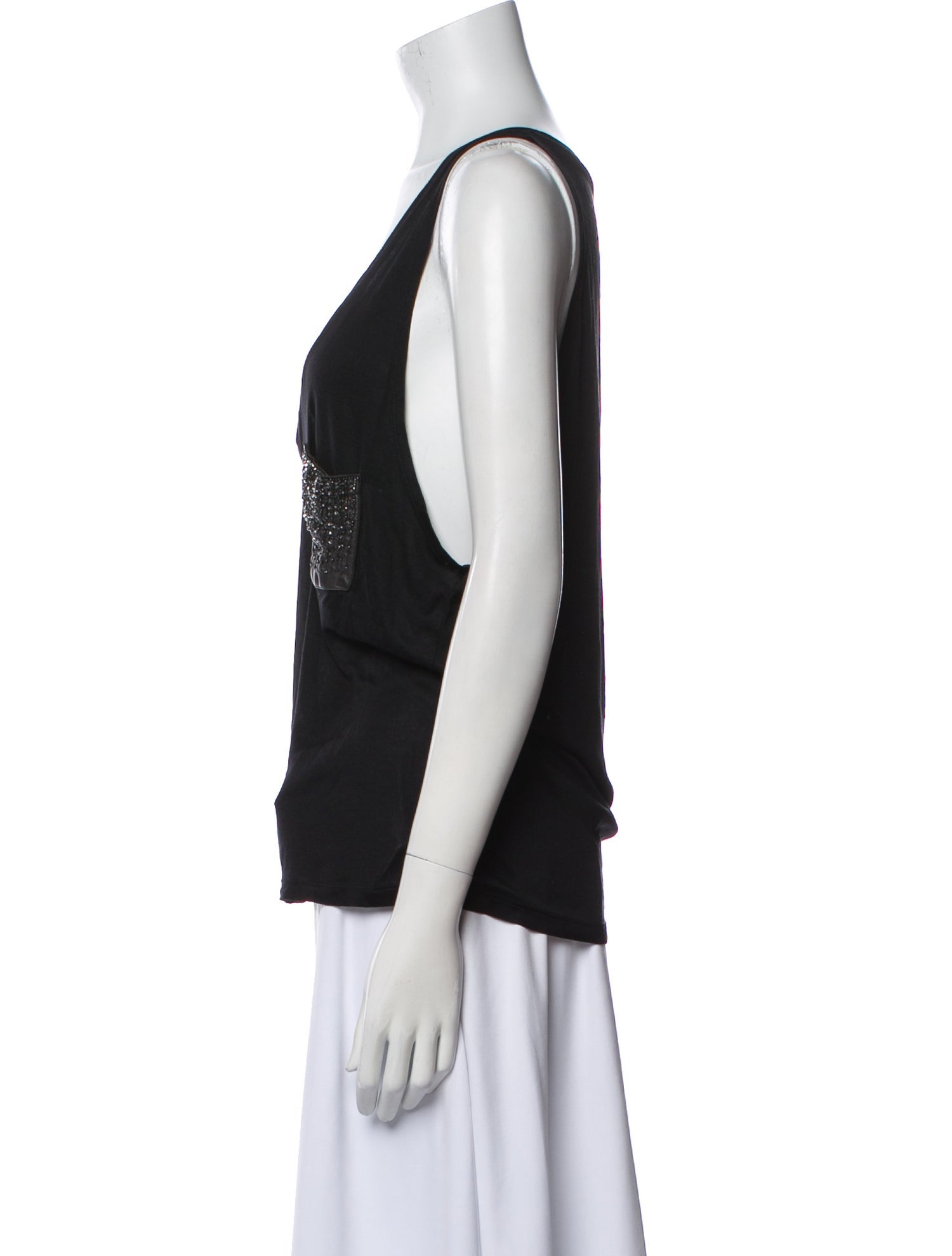 Saint Laurent Wool V-Neck Top