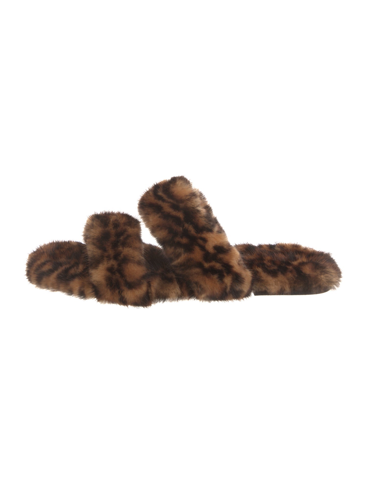 Saint Laurent Mink Animal Print Slides