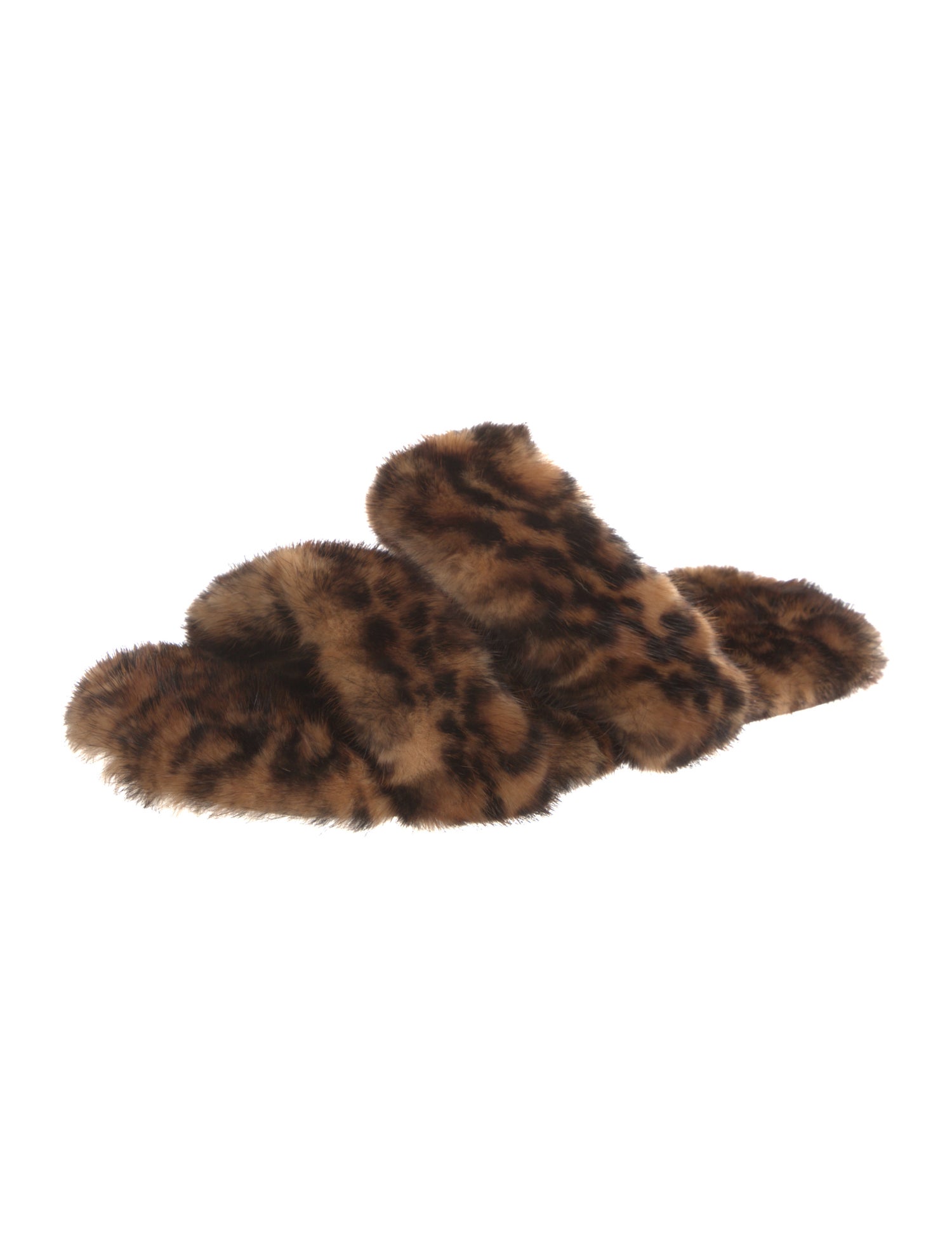 Saint Laurent Mink Animal Print Slides
