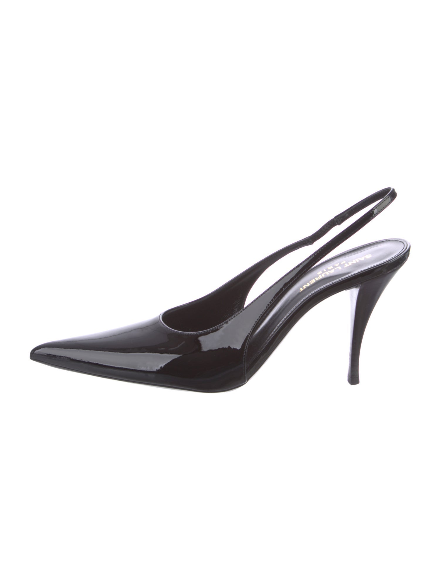 Saint Laurent Patent Leather Slingback Pumps