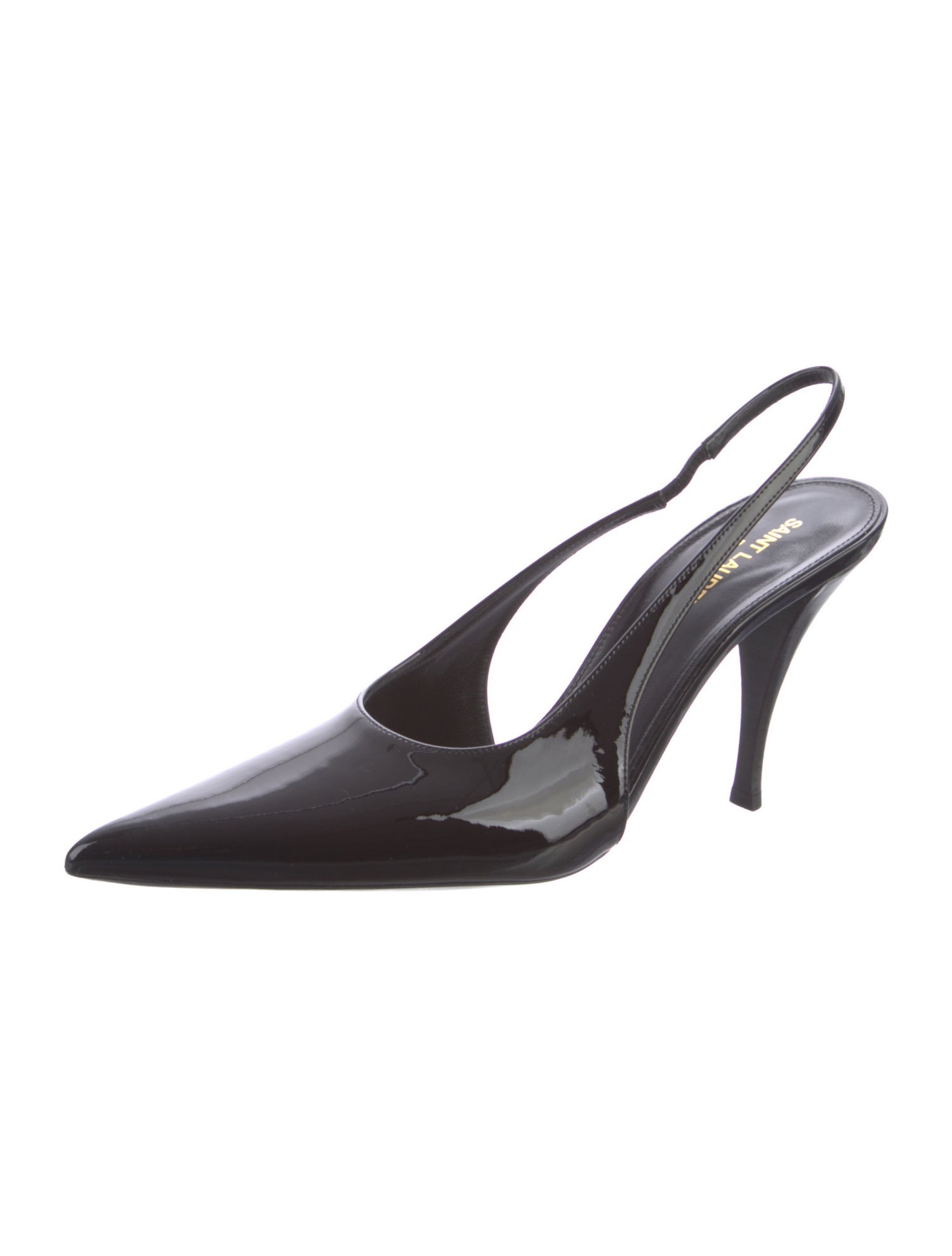 Saint Laurent Patent Leather Slingback Pumps