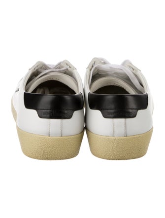 Saint Laurent Leather Graphic Print Sneakers