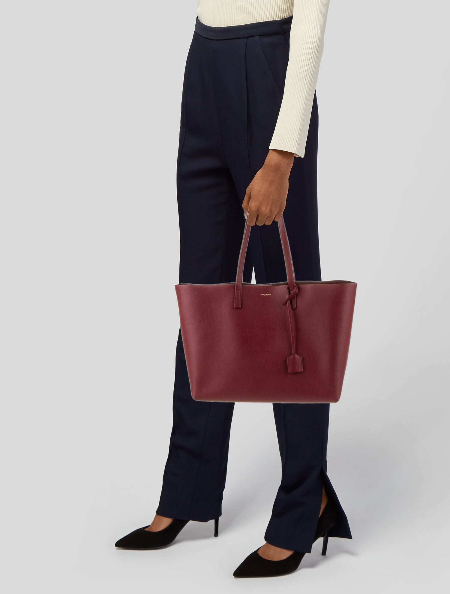 Saint Laurent Leather Tote