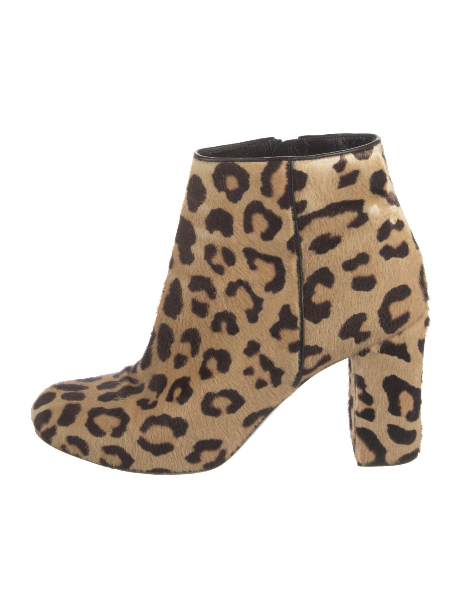 Saint Laurent Ponyhair Animal Print Boots