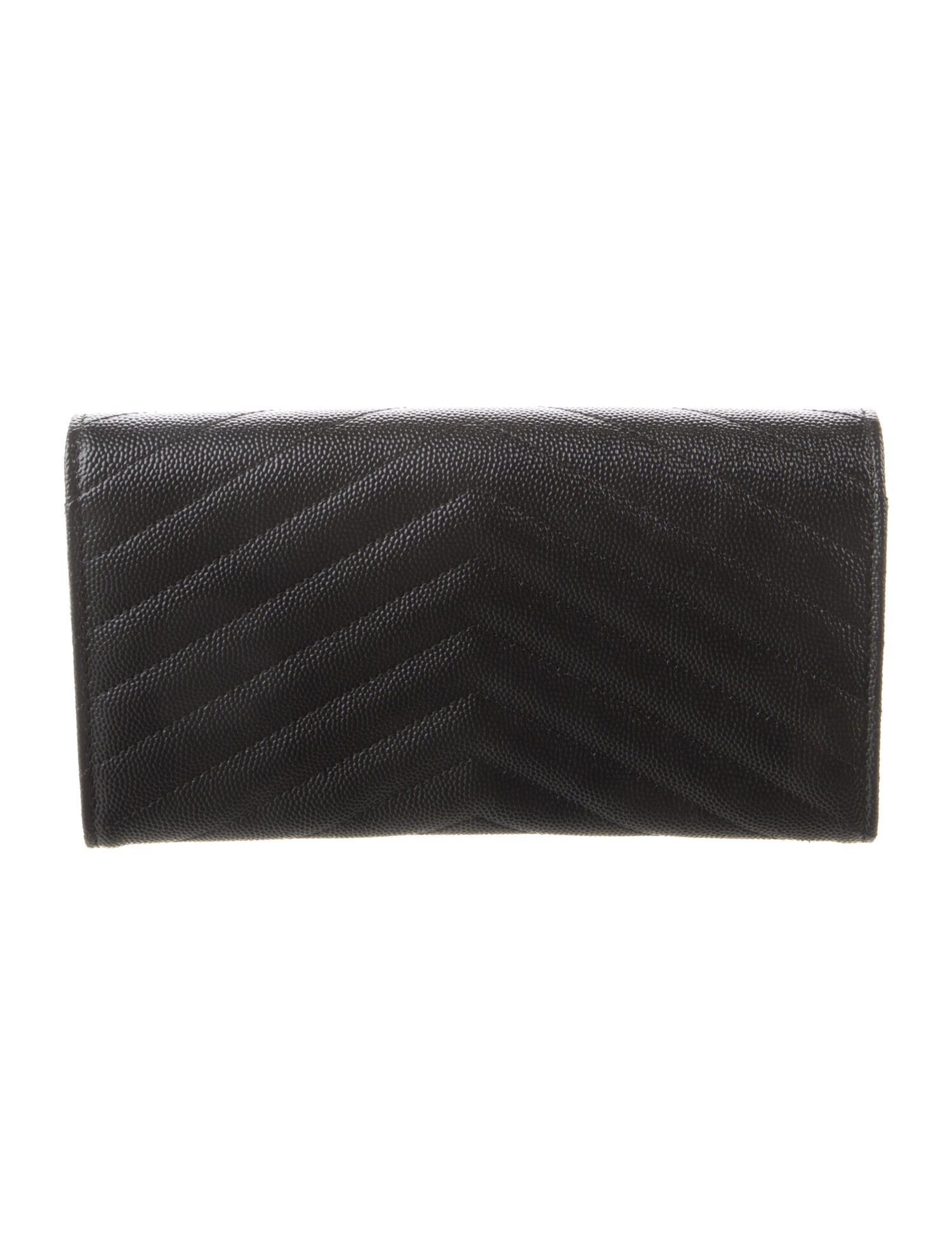Saint Laurent 2022 Chevron Continental Wallet