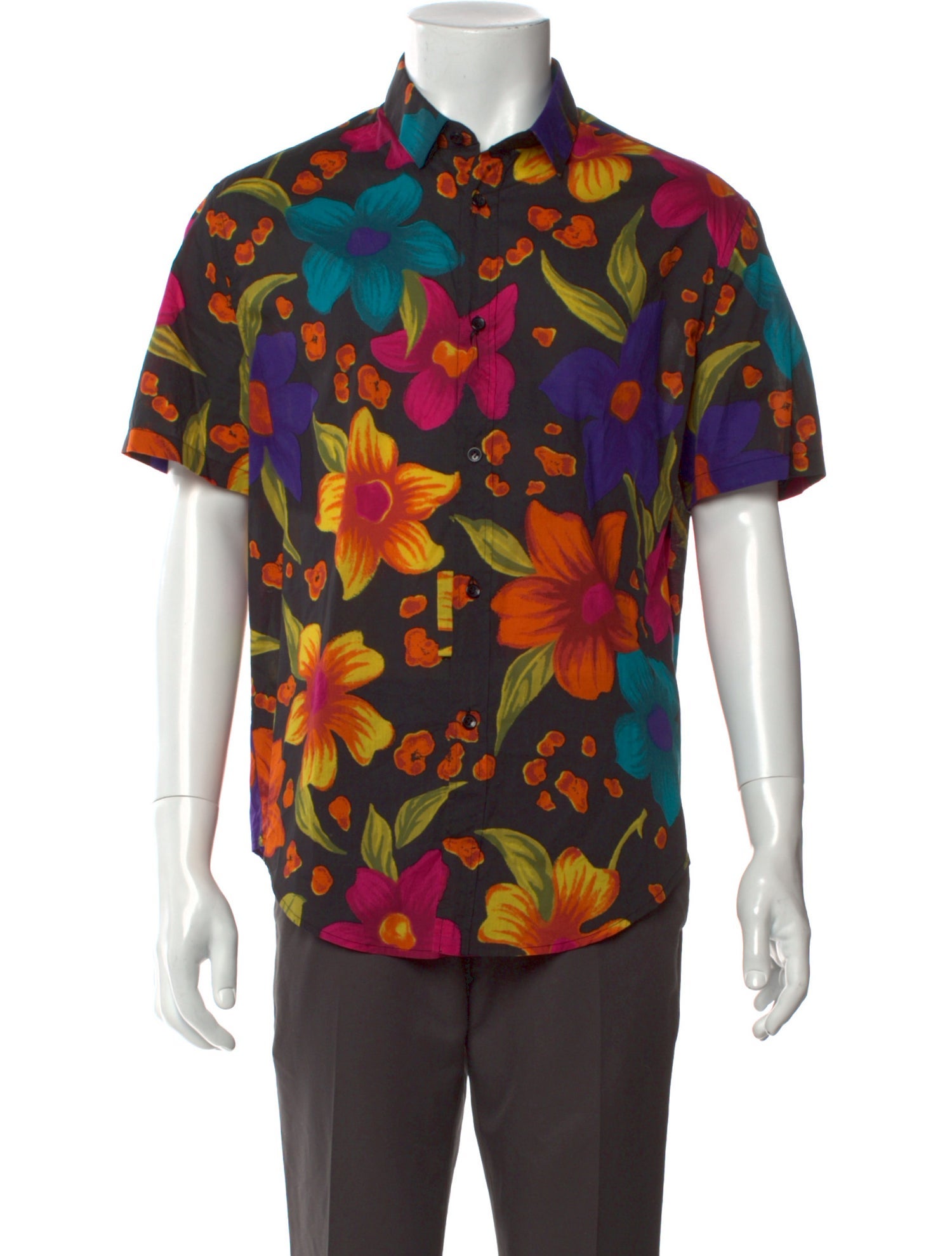 Saint Laurent 2021 Floral Print Shirt w/ Tags