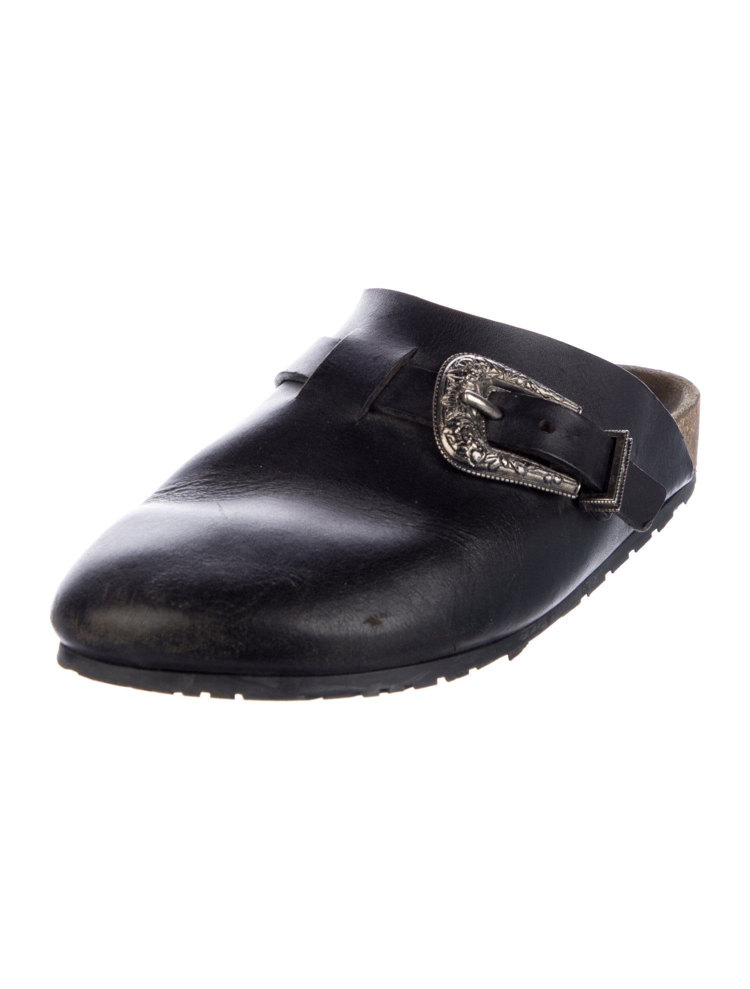 Saint Laurent Jimmy Leather Slippers