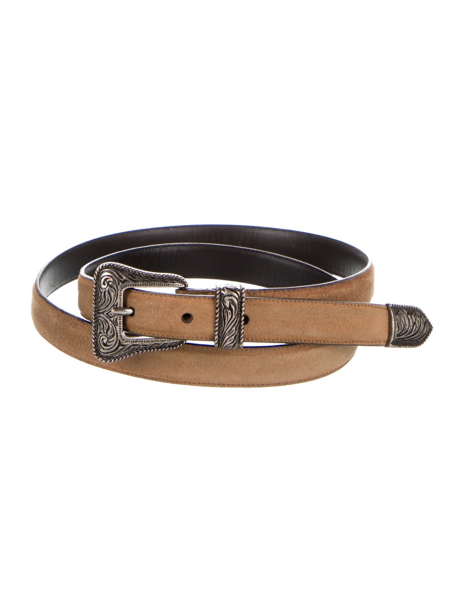 Saint Laurent Skinny Suede Waist Belt