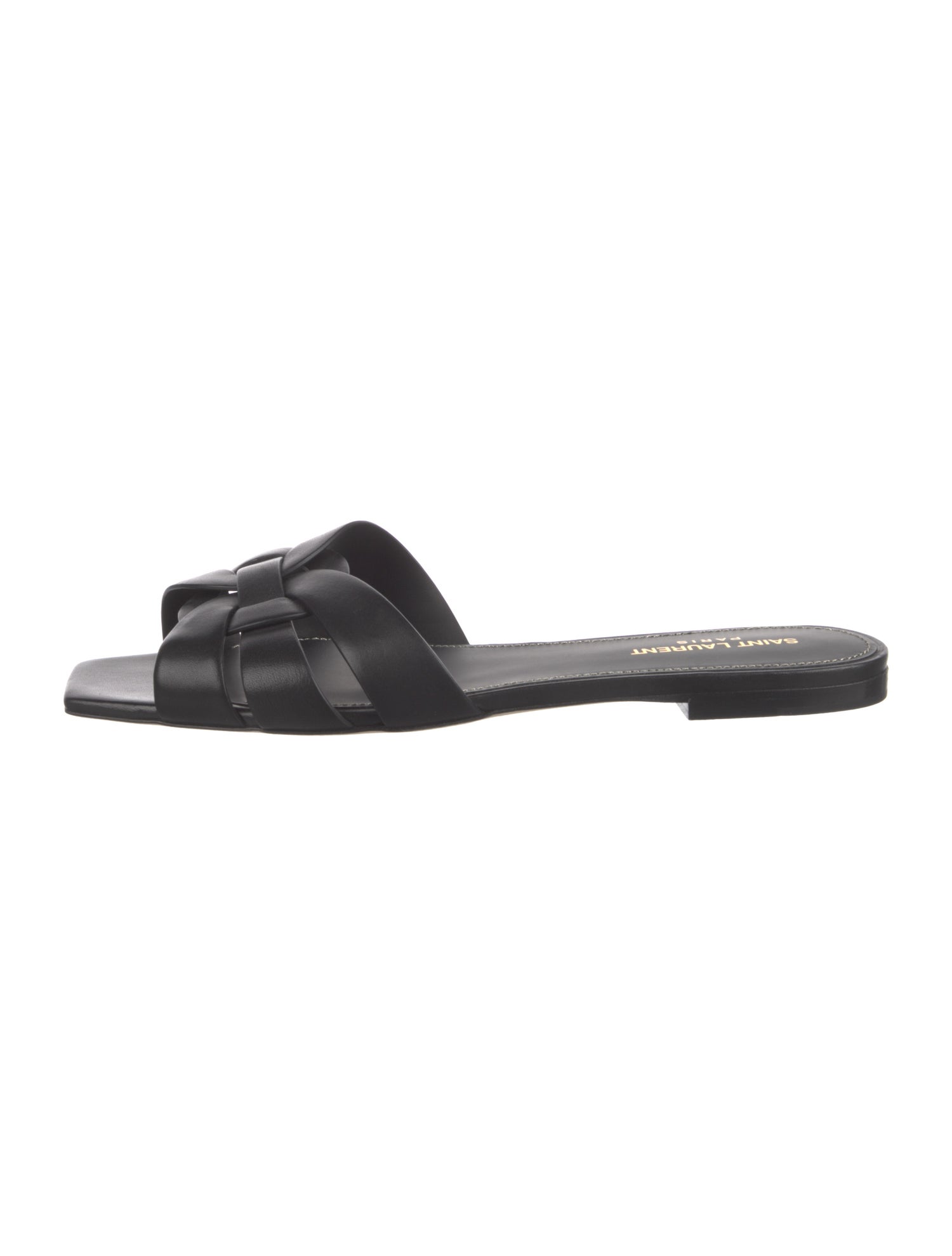 Saint Laurent Leather Slides