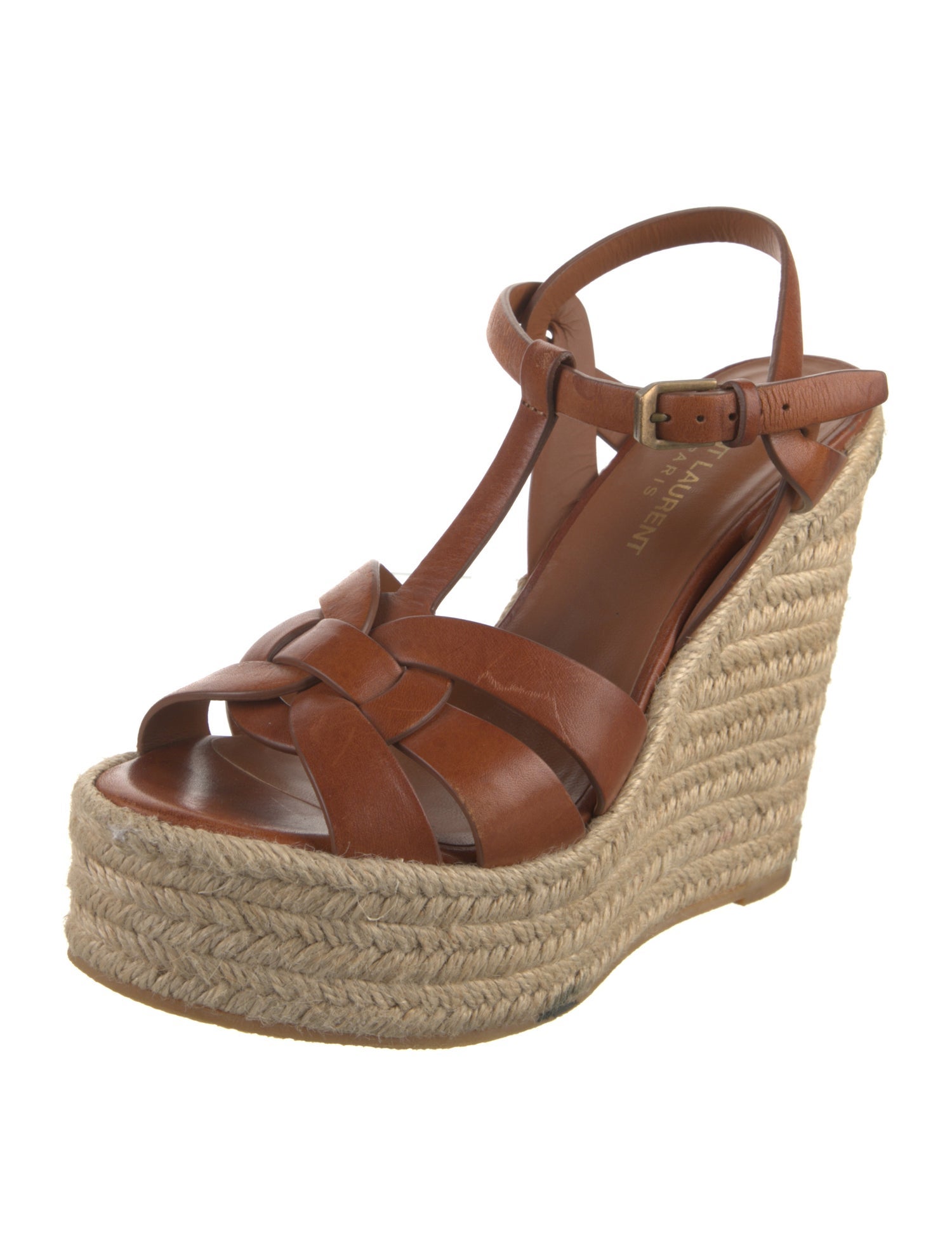 Saint Laurent Leather Espadrilles