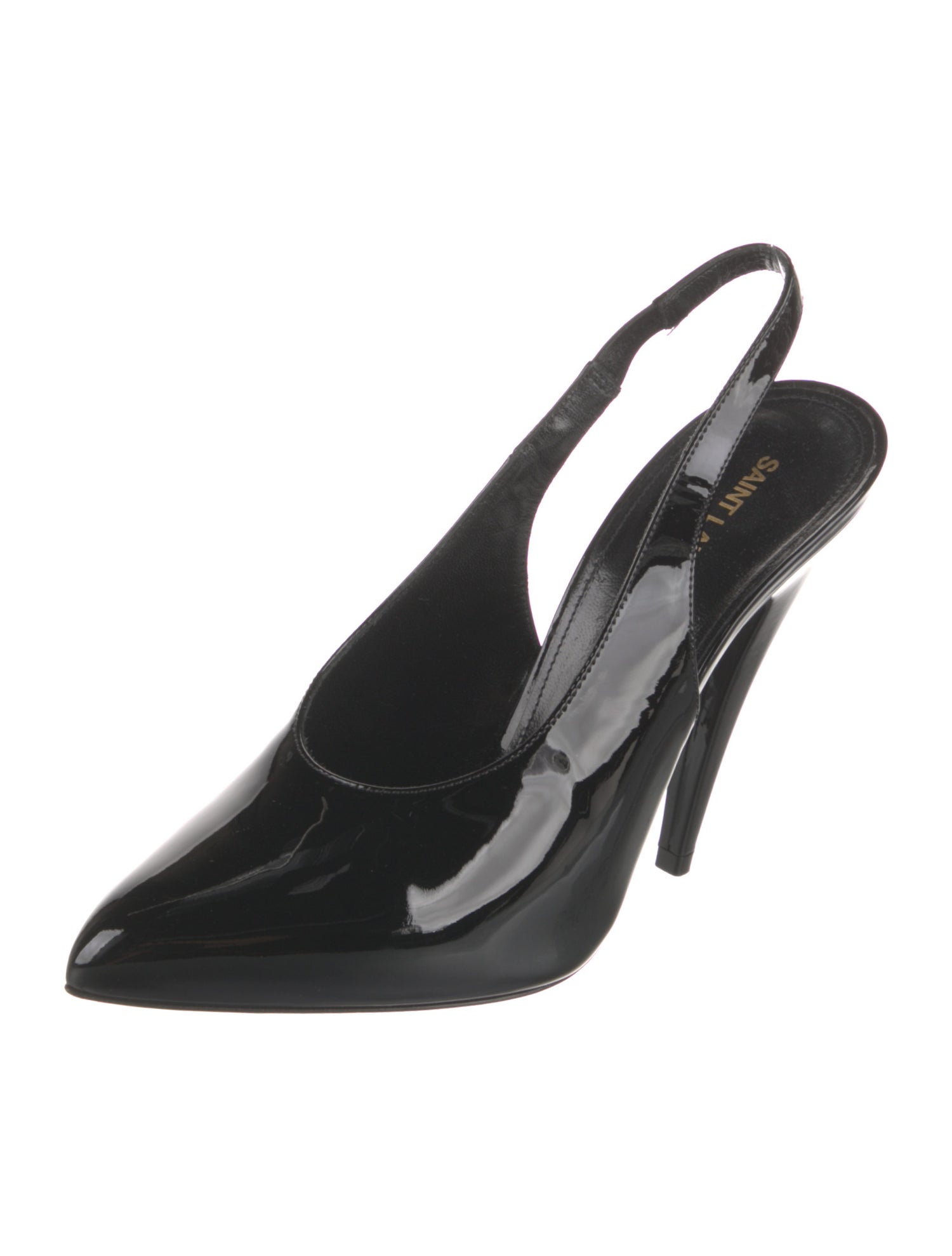 Saint Laurent Patent Leather Slingback Pumps
