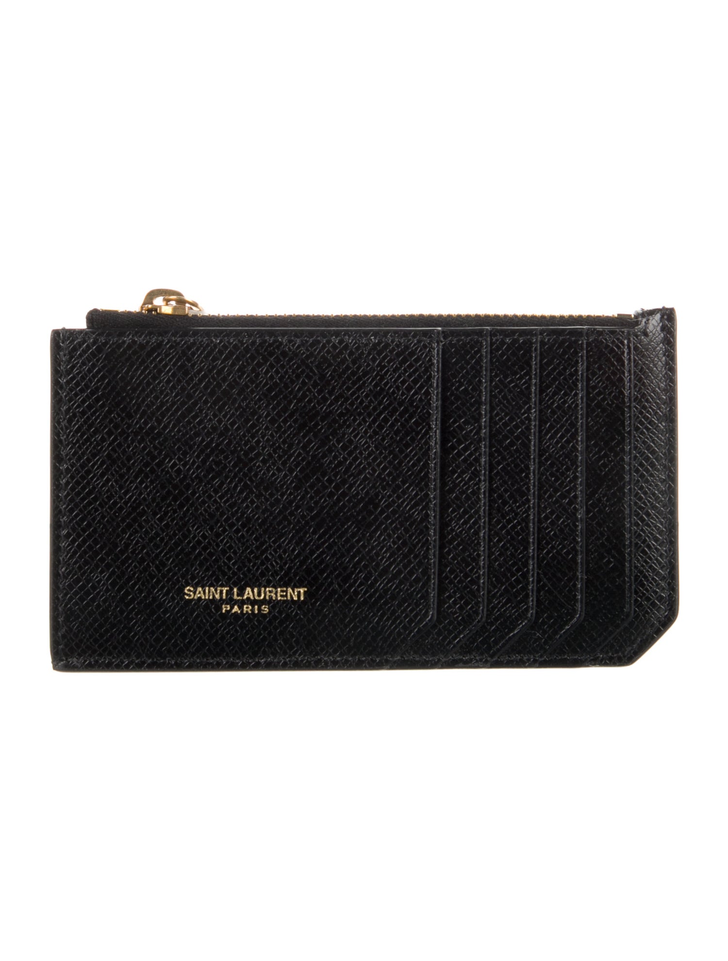 Saint Laurent 2025 Leather Card Holder w/ Tags