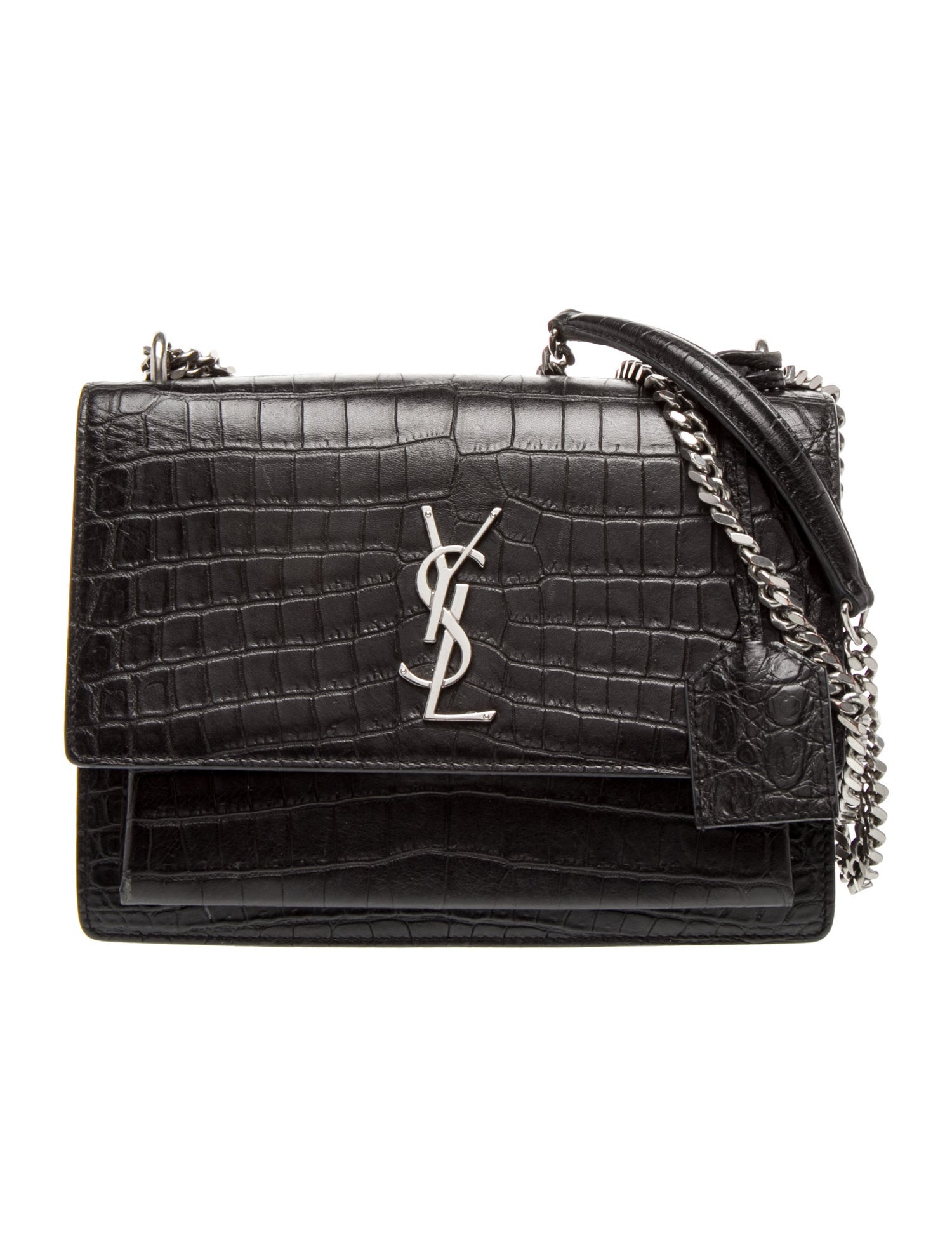 Saint Laurent Embossed Leather Sunset Medium