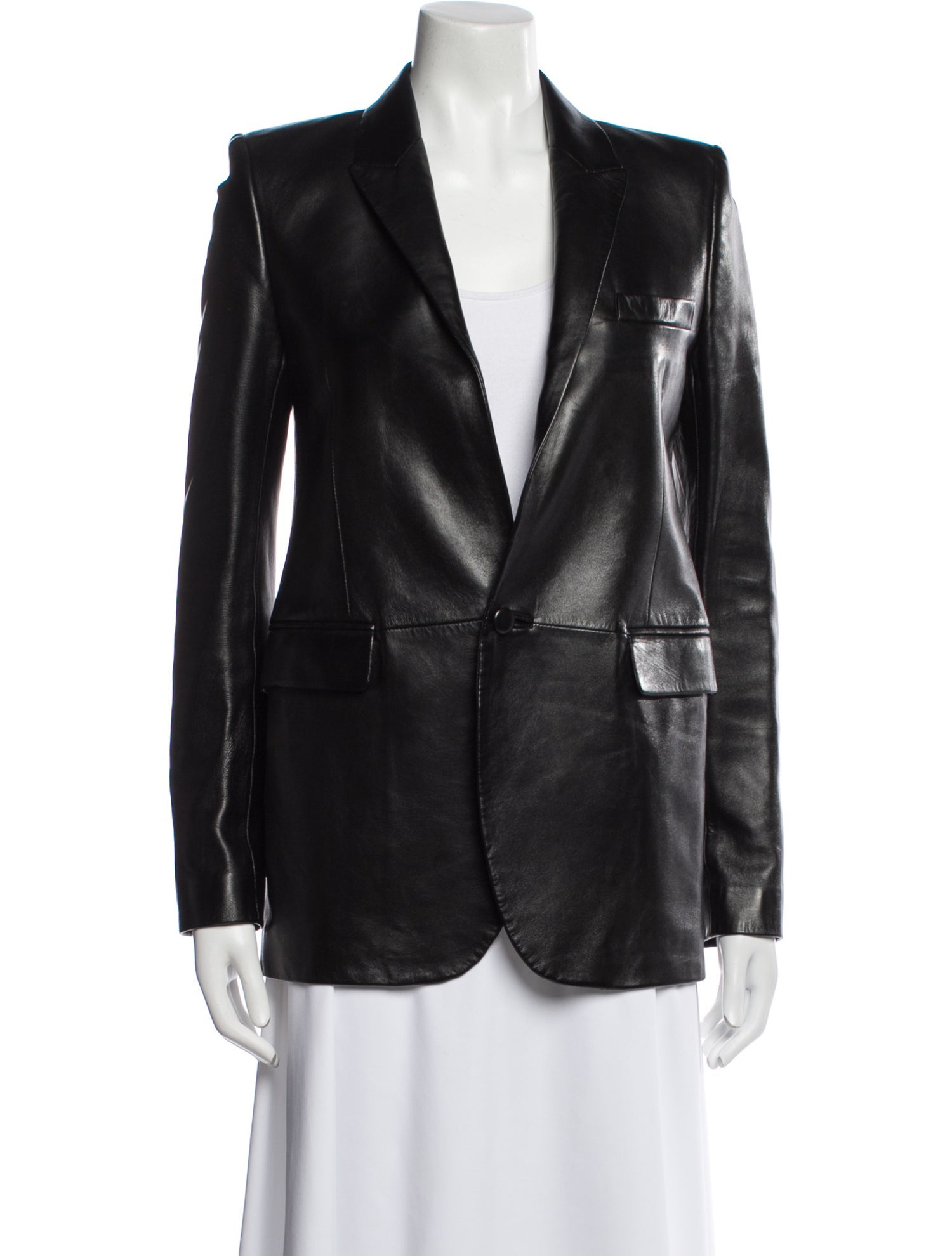 Saint Laurent 2018 Lamb Leather Blazer