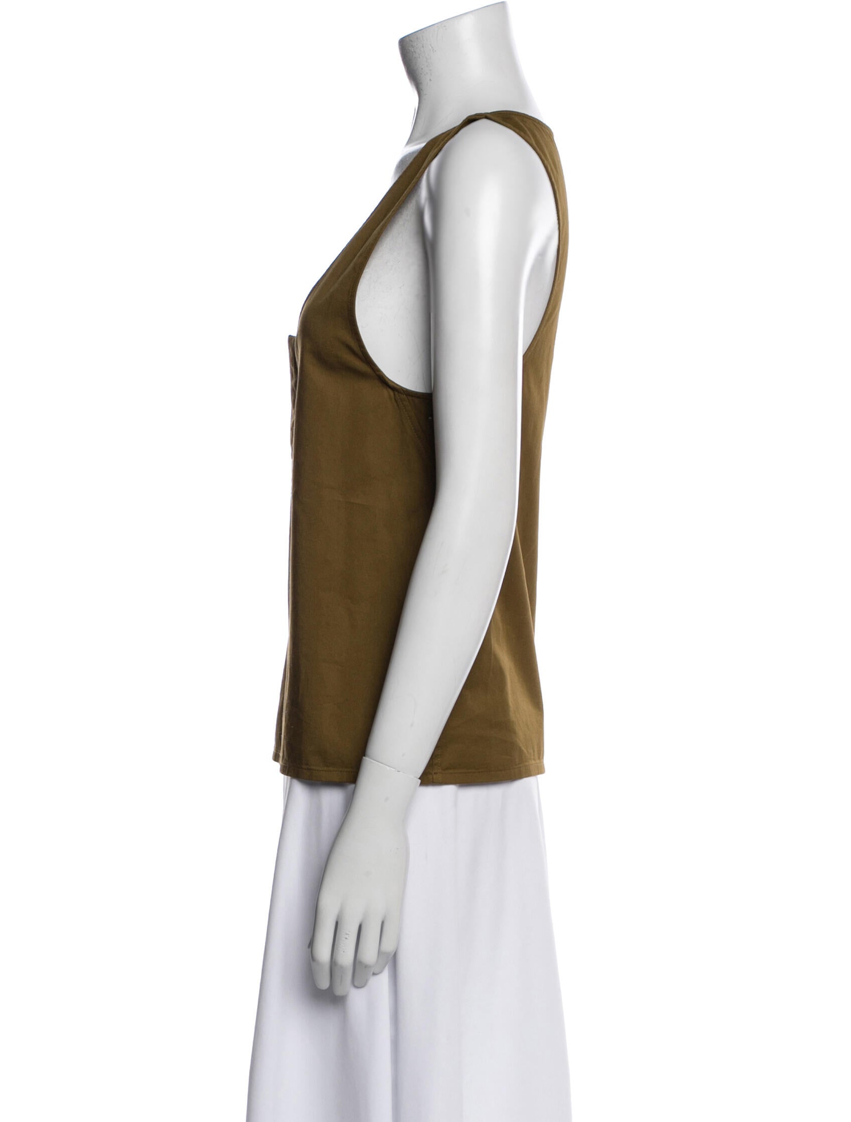 Saint Laurent 2024 Scoop Neck Top