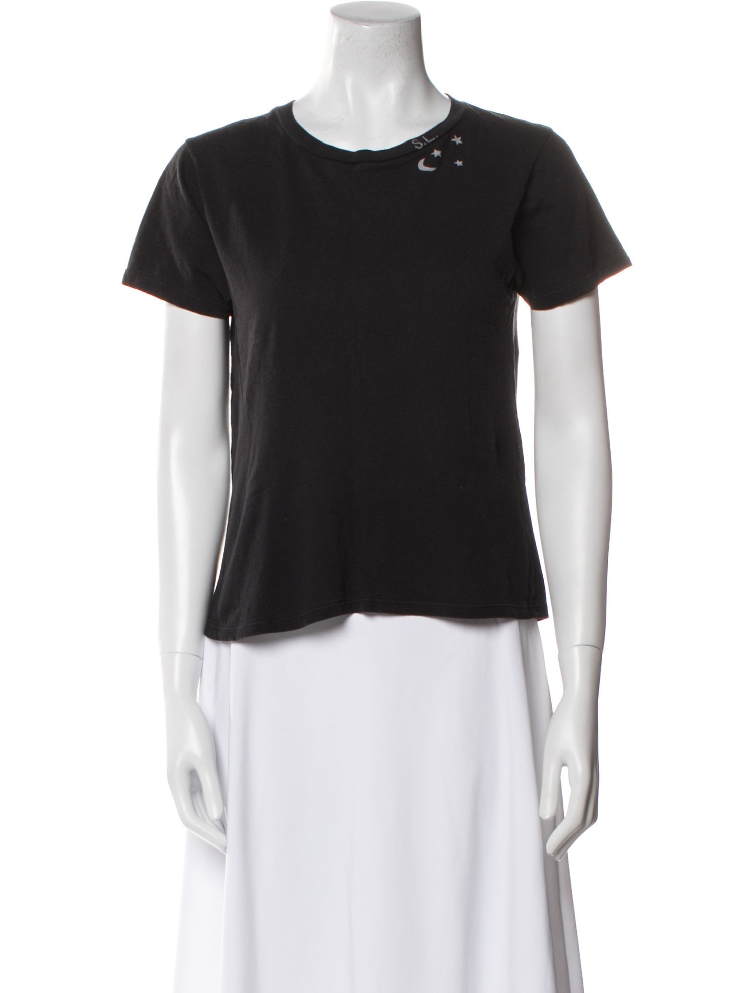 Saint Laurent Crew Neck Short Sleeve T-Shirt