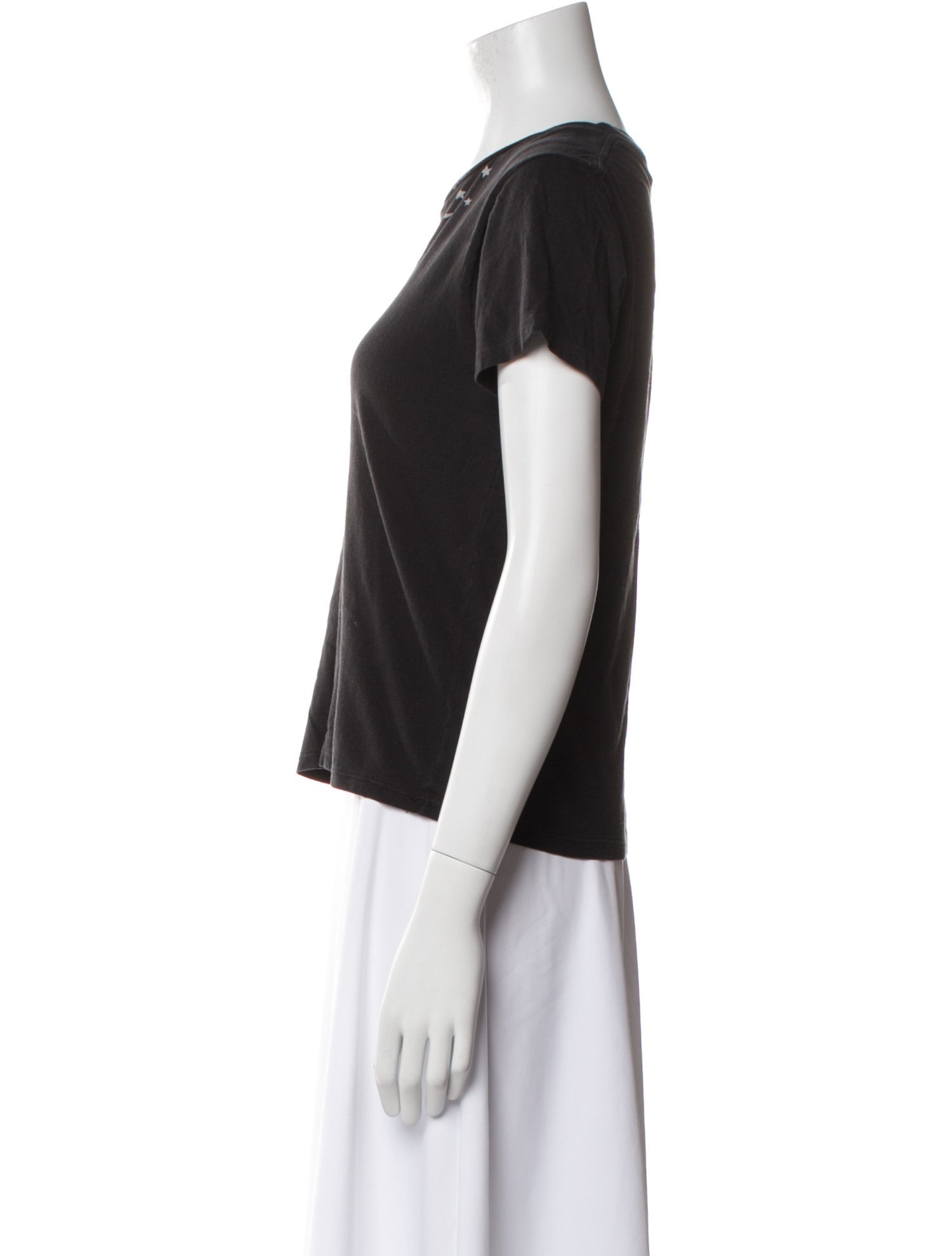 Saint Laurent Crew Neck Short Sleeve T-Shirt