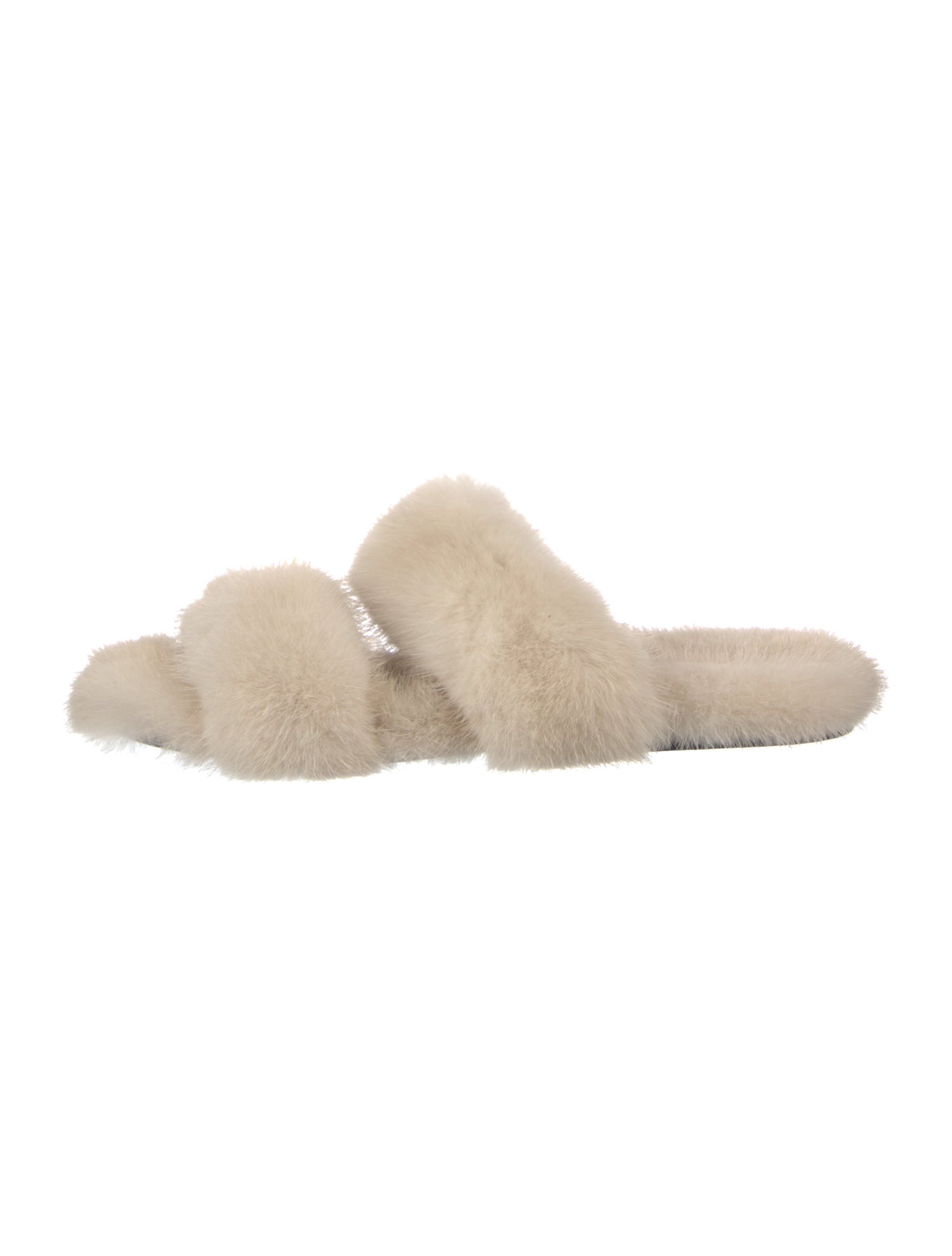 Saint Laurent Fur Slides