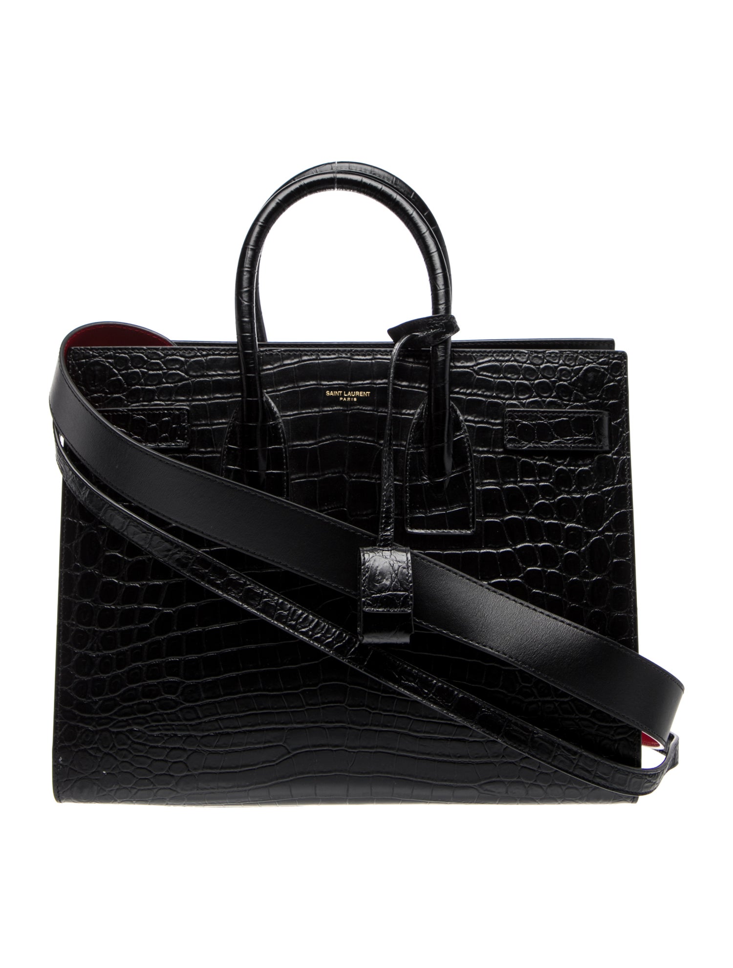 Saint Laurent Embossed Leather Sac De Jour 2023