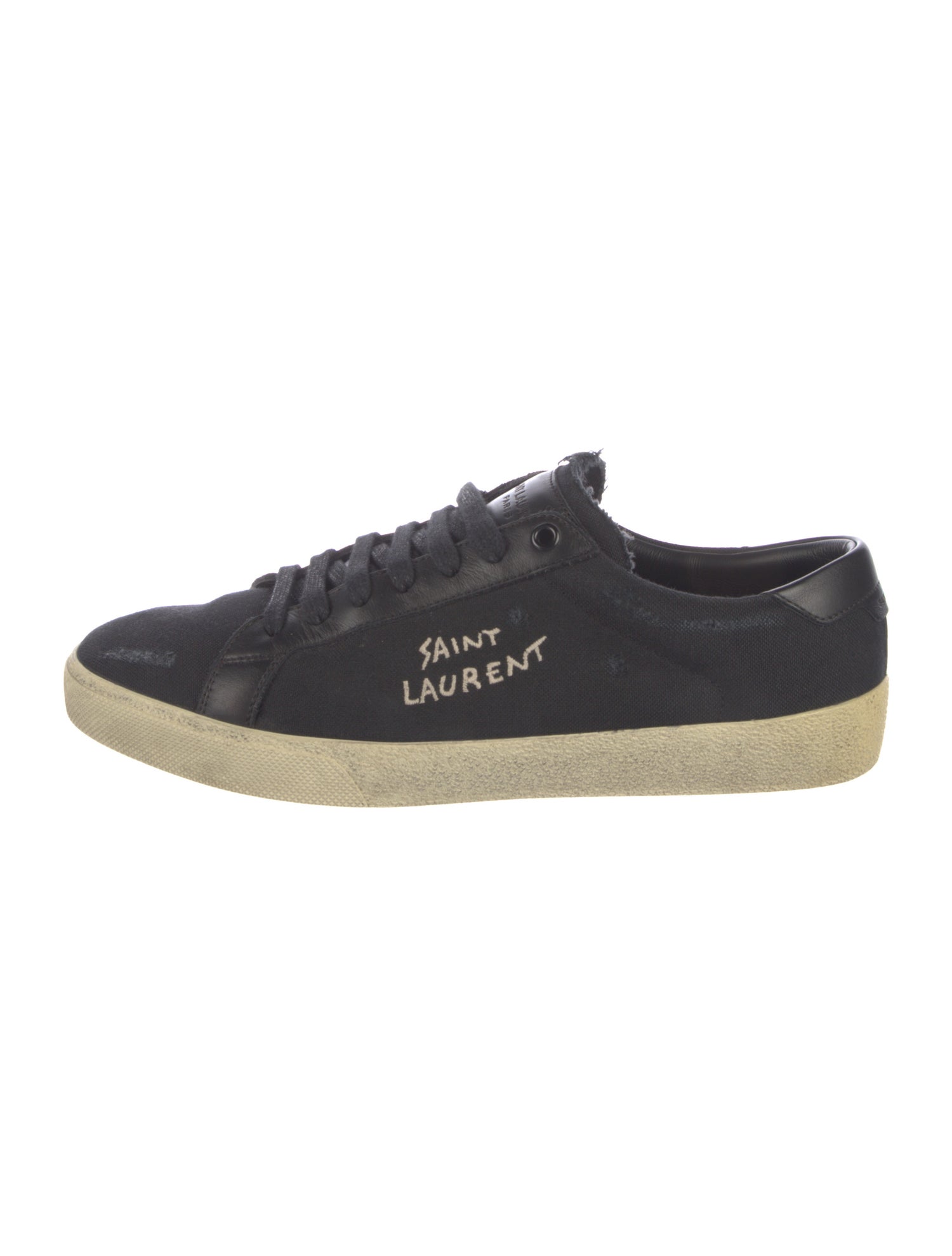 Saint Laurent Canvas Graphic Print Sneakers