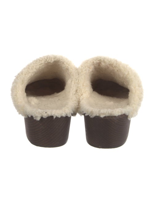 Saint Laurent Leather Chain-Link Accents Mules