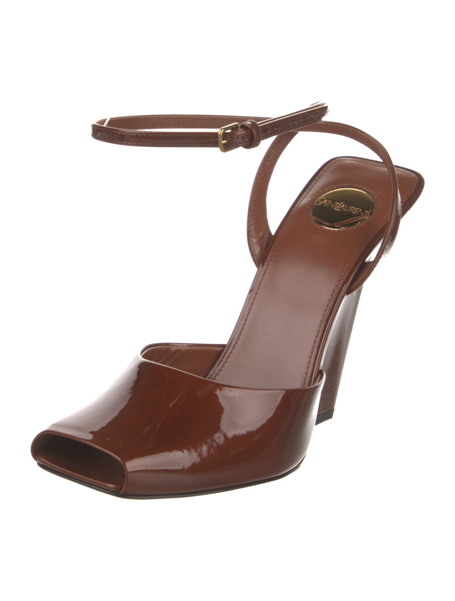 Saint Laurent Leather Slingback Pumps