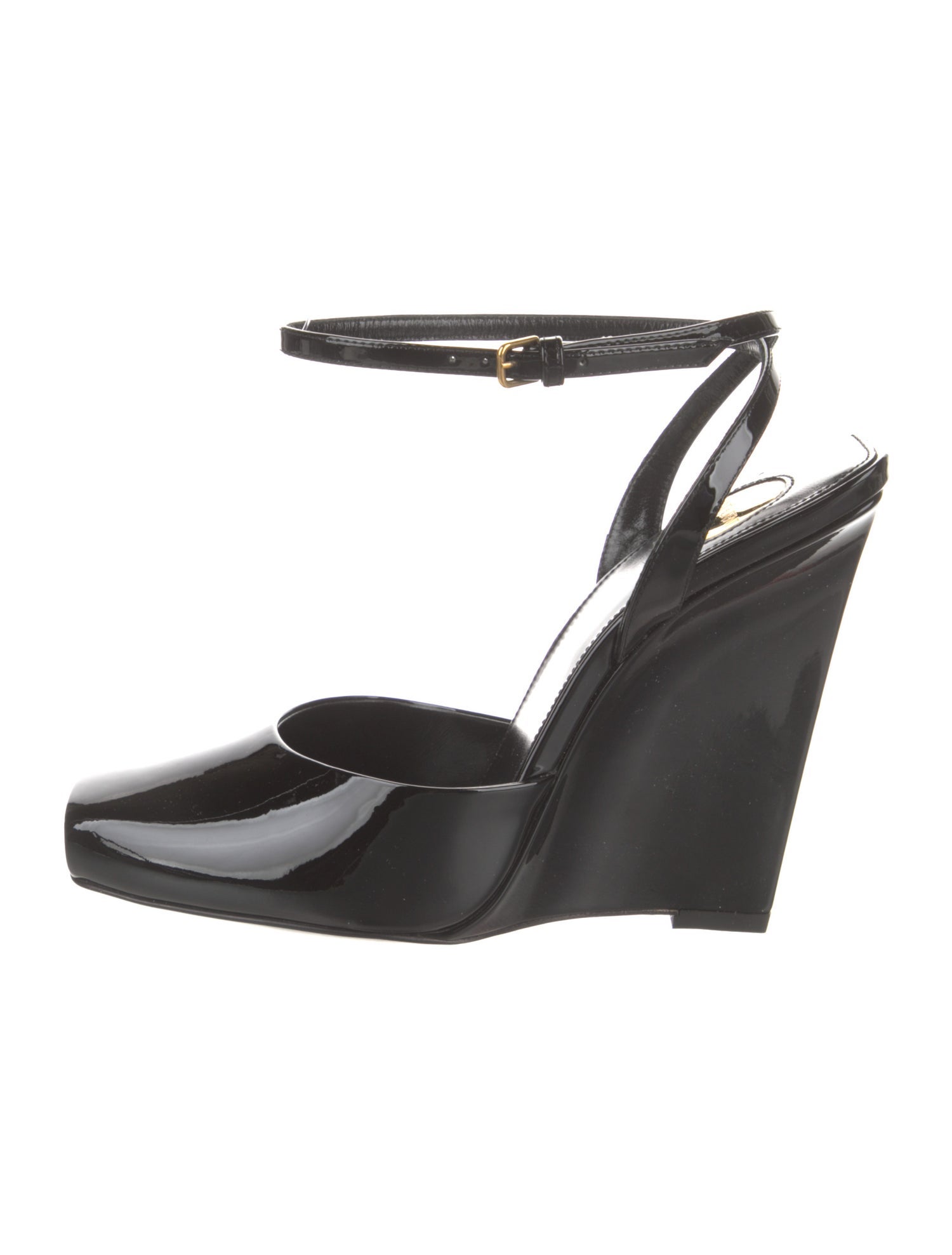 Saint Laurent Patent Leather Slingback Pumps