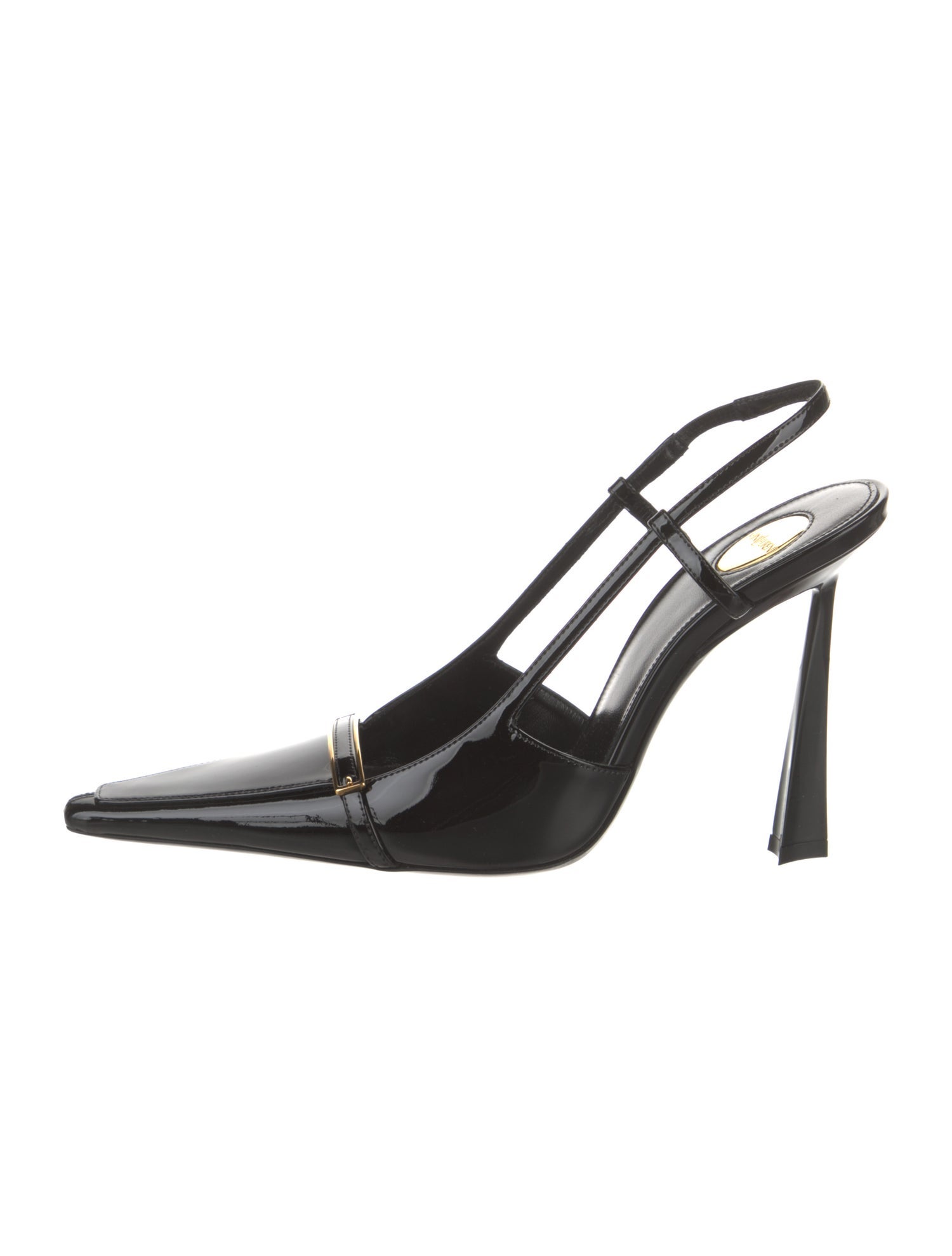 Saint Laurent Jacqueline Patent Leather Slingback Pumps