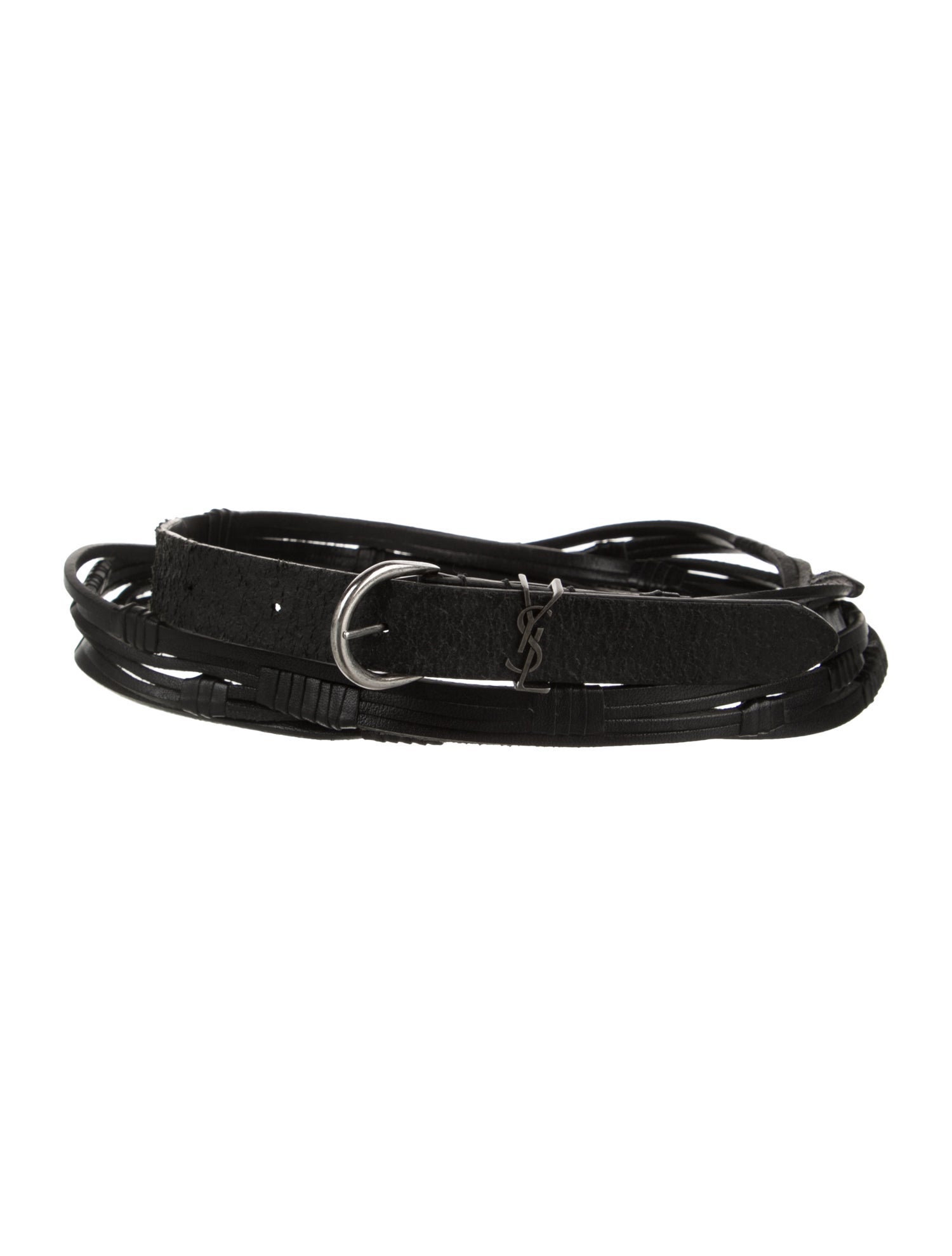 Saint Laurent Skinny Leather Belt