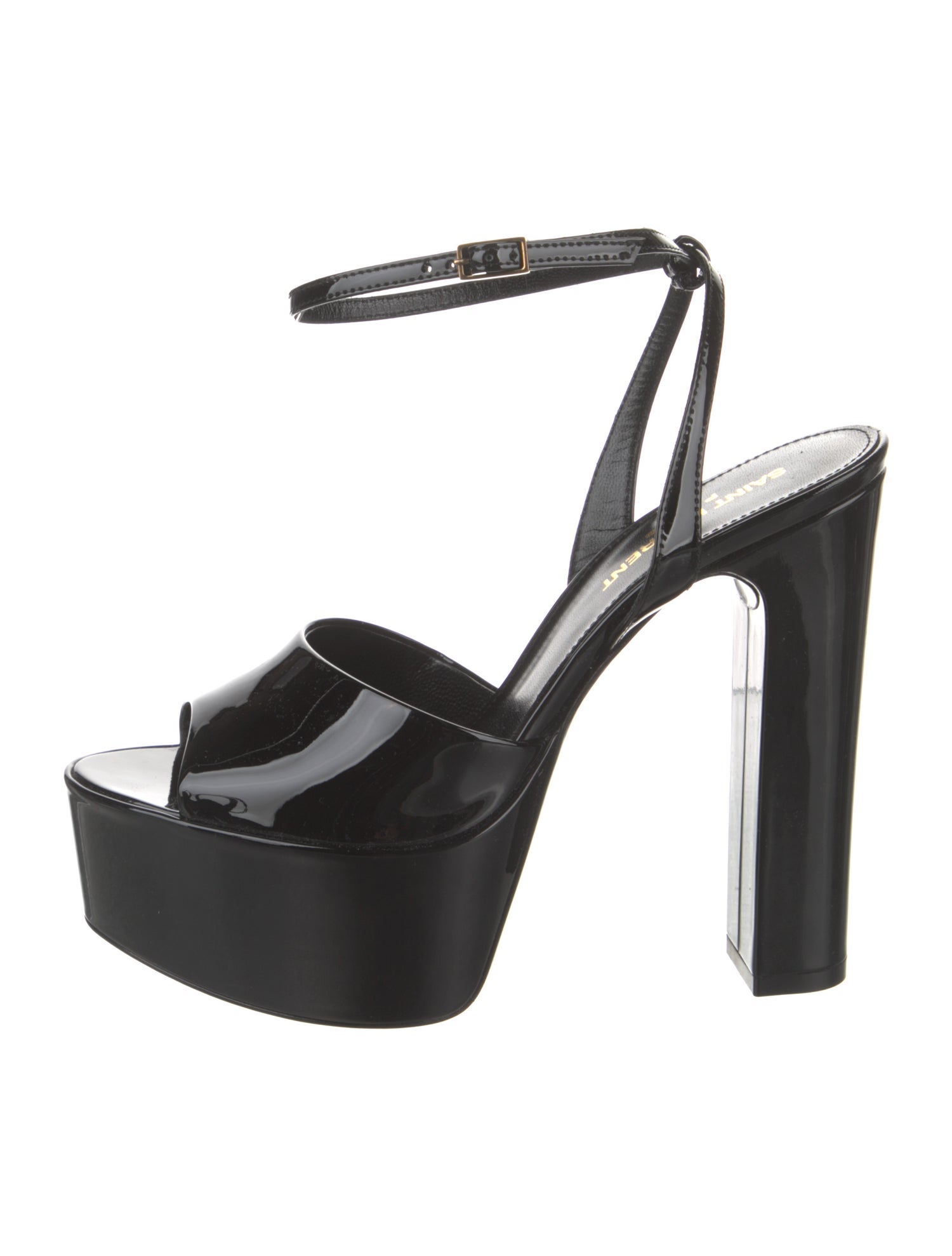 Saint Laurent Patent Leather Slingback Pumps
