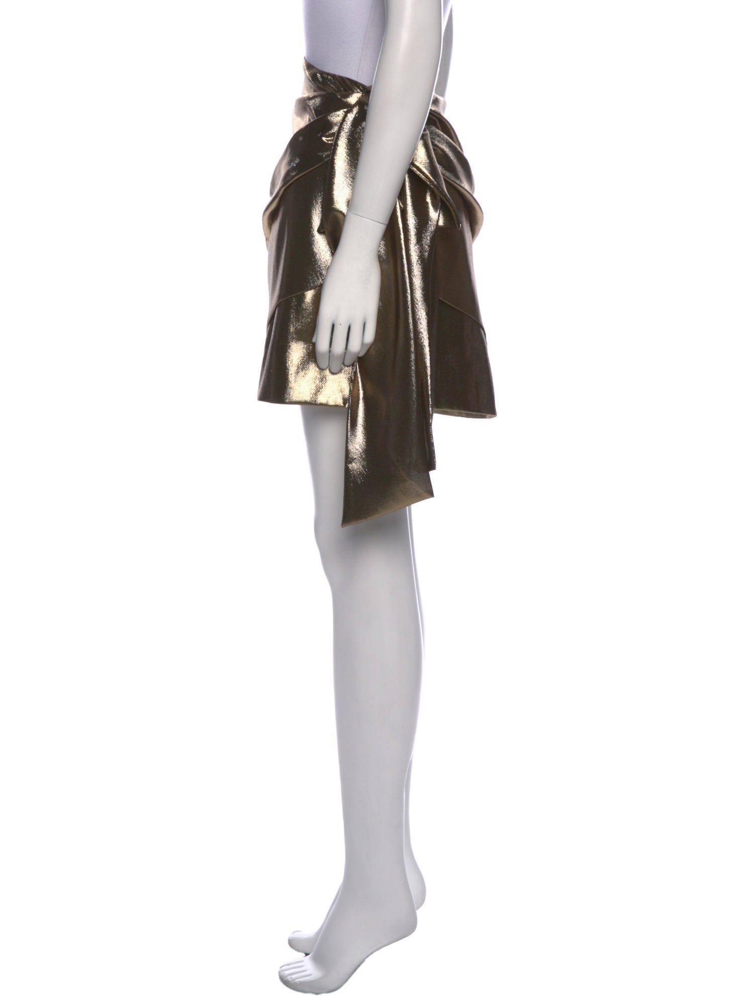 Saint Laurent Silk Knee-Length Skirt w/ Tags