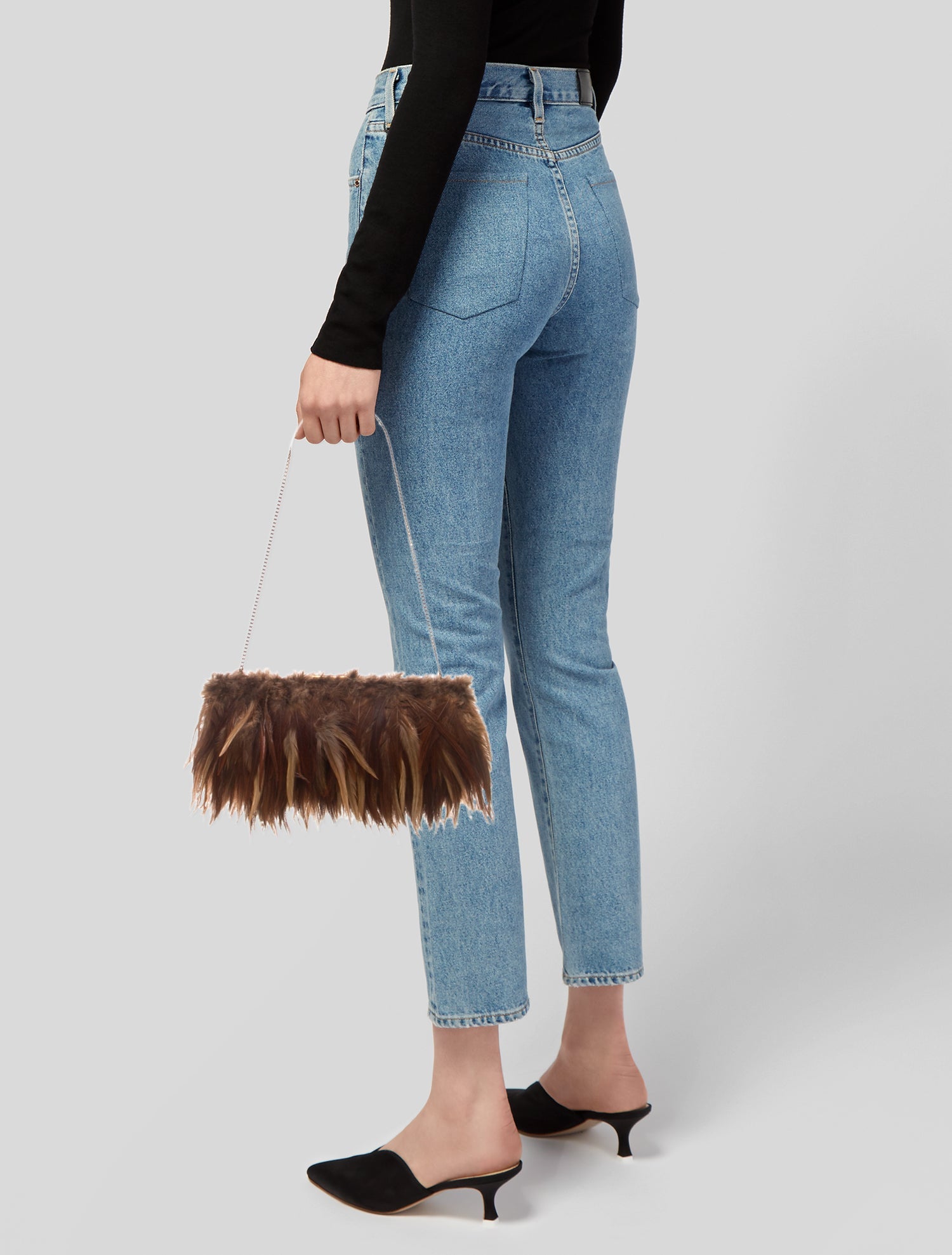 Saint Laurent Ostrich Feather Midnight 2025