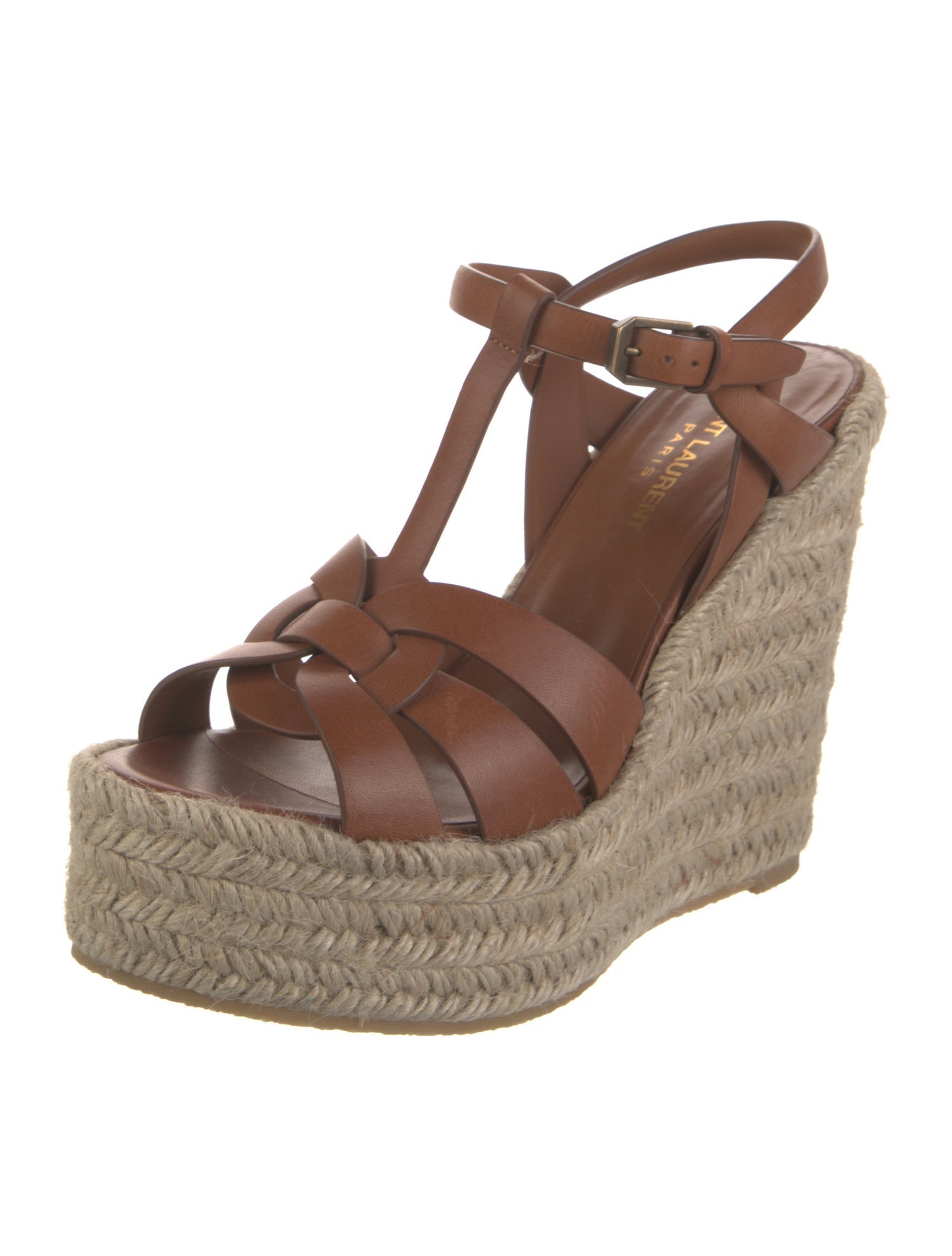 Saint Laurent Leather Espadrilles