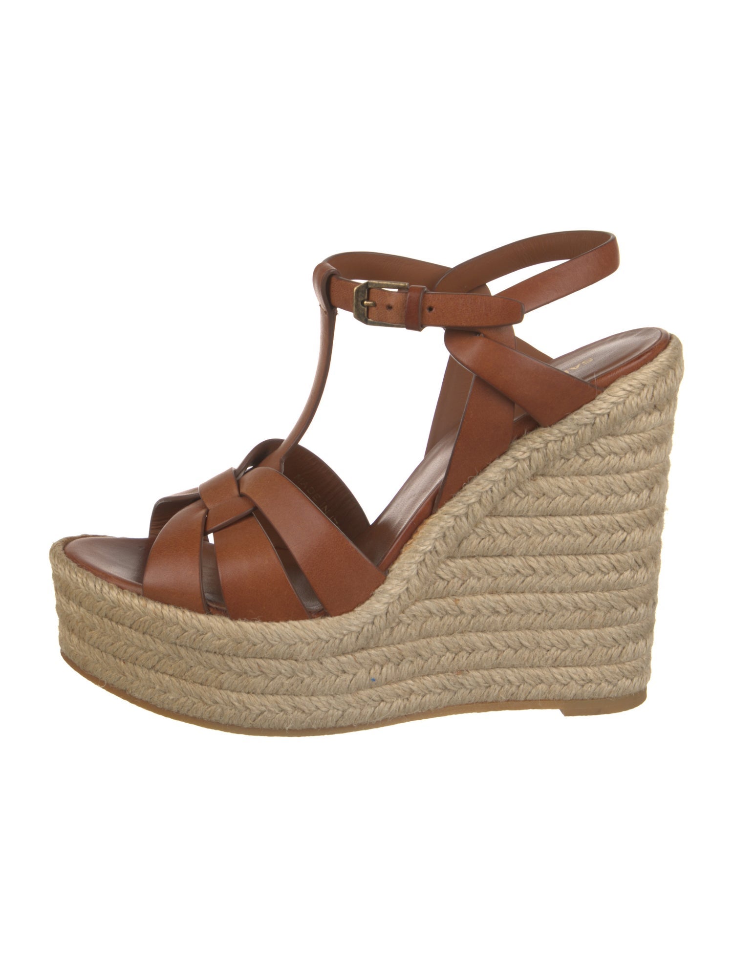 Saint Laurent Leather Espadrilles