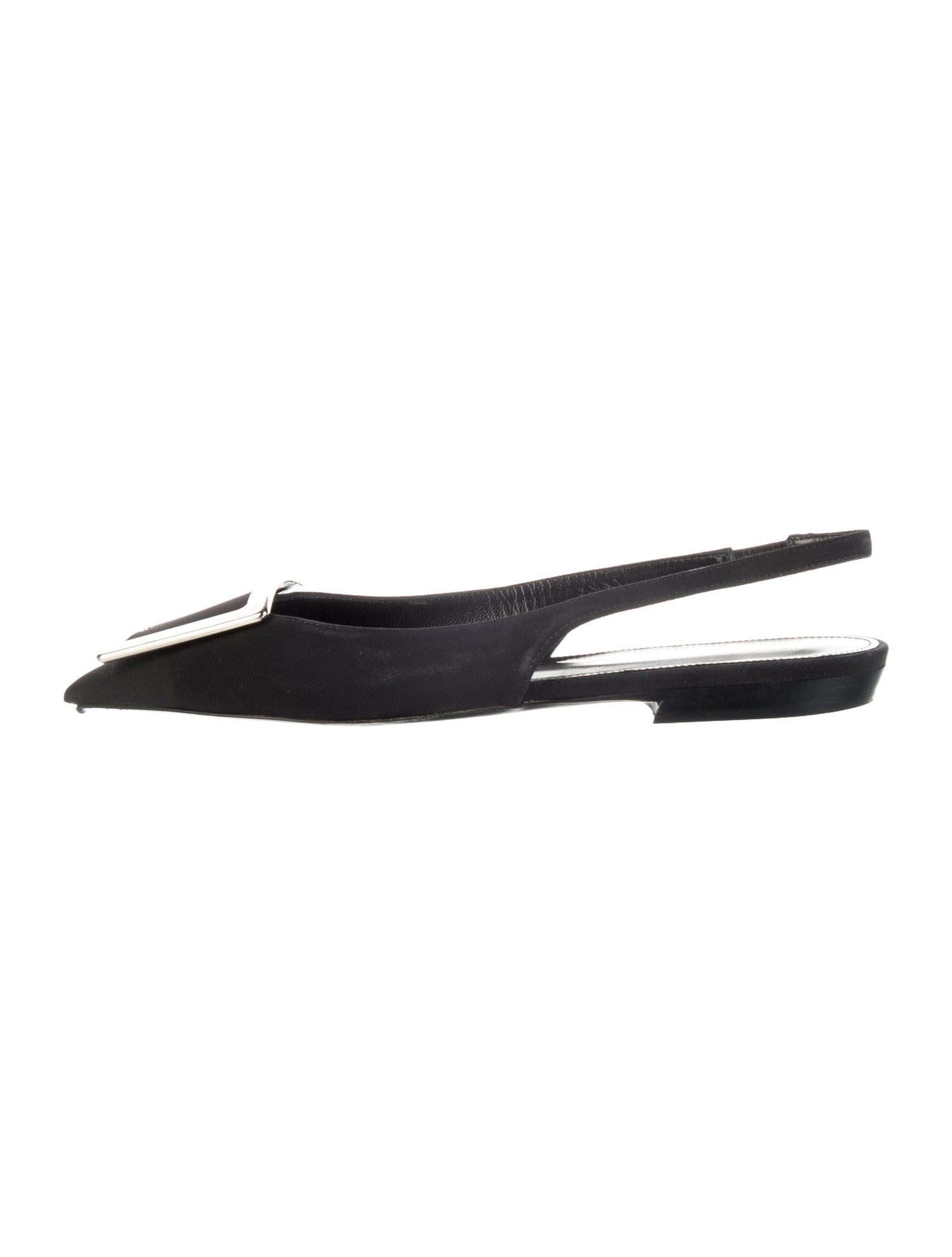 Saint Laurent Satin Slingback Flats