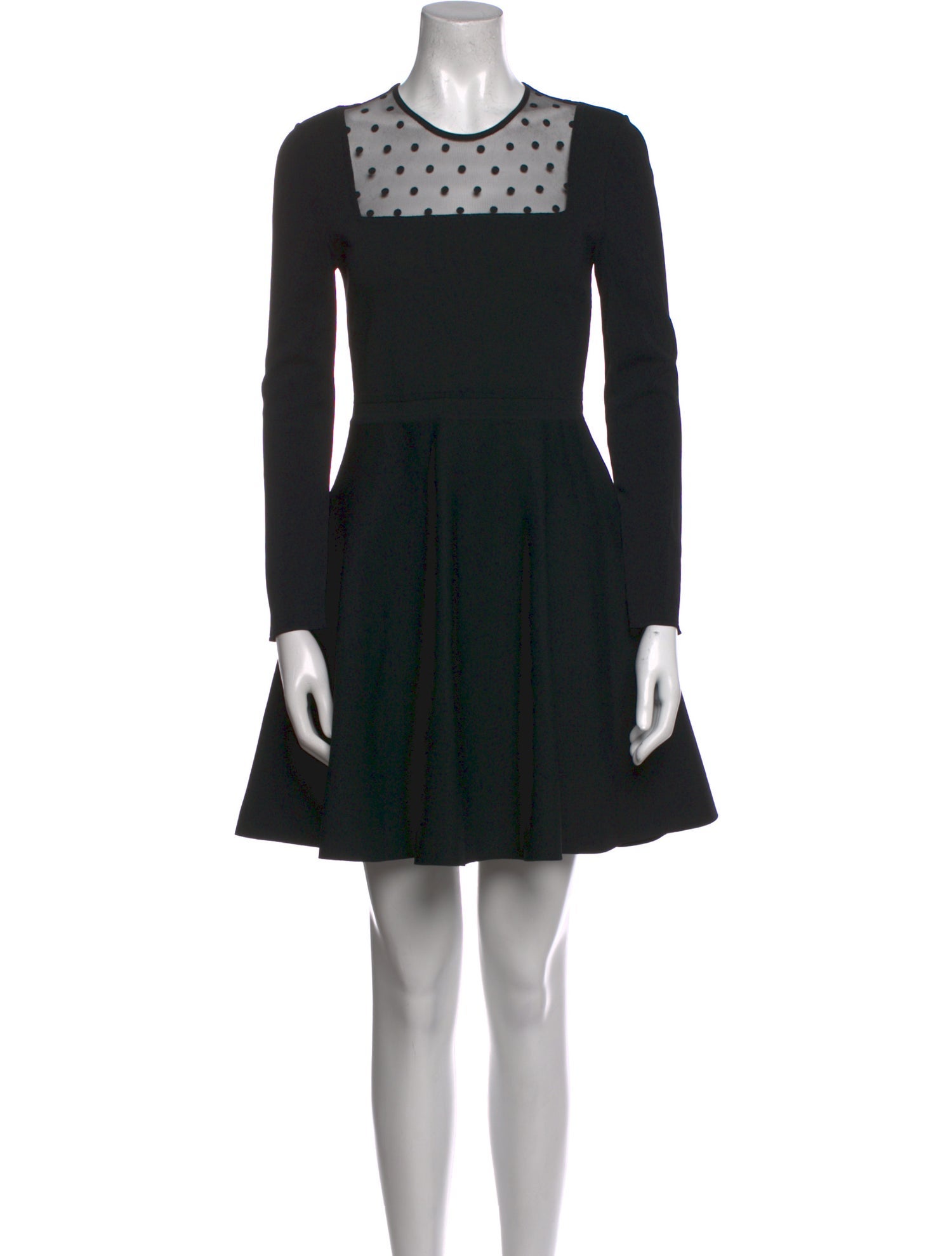 Saint Laurent Crew Neck Mini Dress