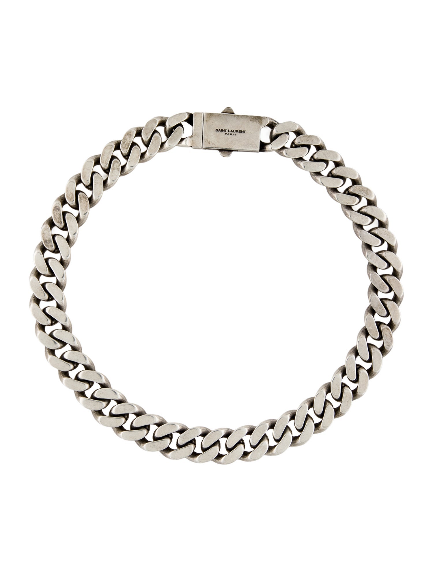 Saint Laurent Curb Link Collar Necklace